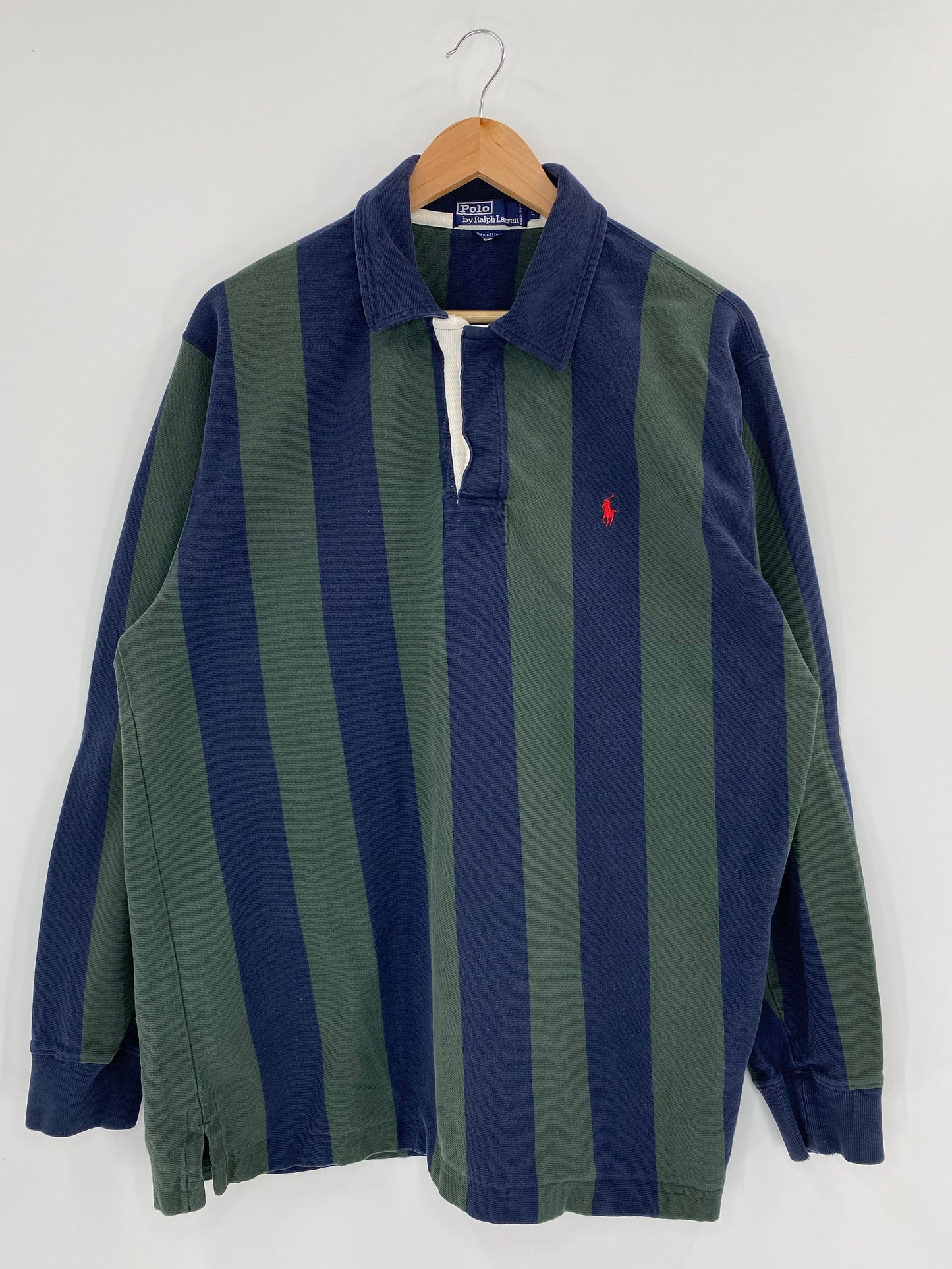 90’s Polo Ralph Lauren Size L Vintage Rugby-Shirt / K4567