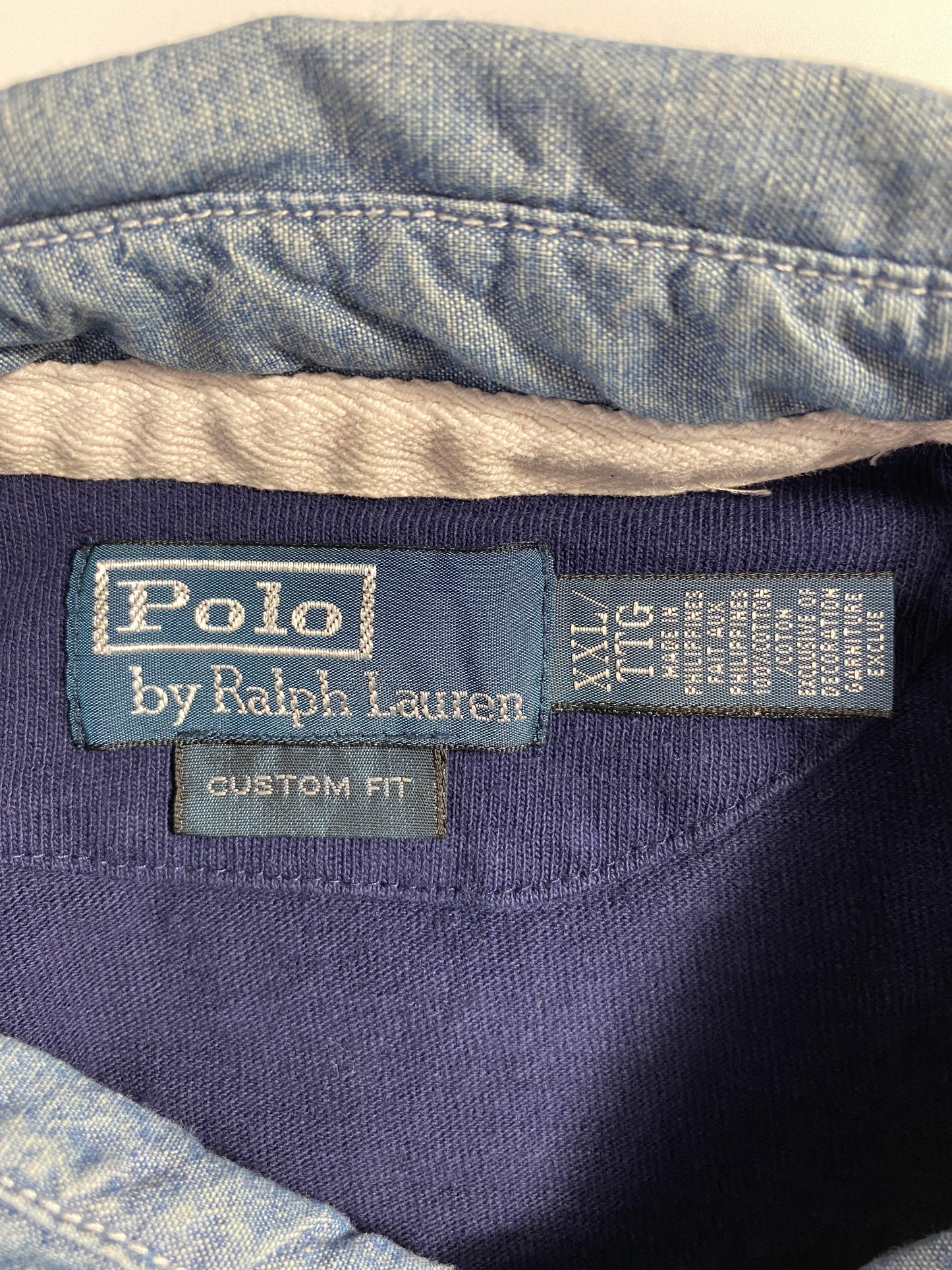 90’s POLO RALPH LAUREN Size XXL Vintage Rugby-Shirt / A6200