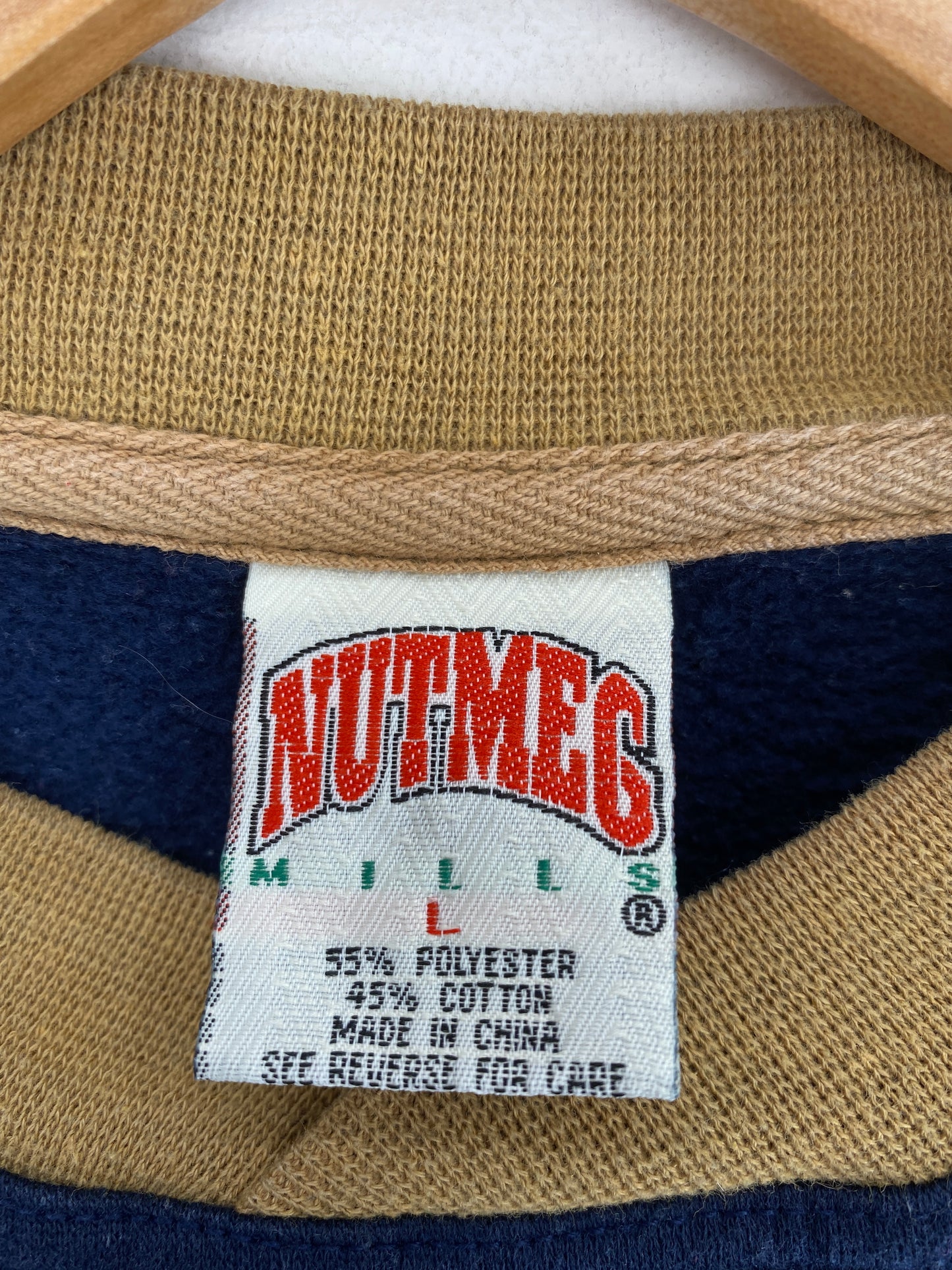 90's NOTRE DAME Size L Vintage College Sweat-Shirt / A6236