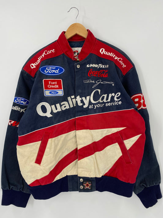 Vintage FORD x DALE JARRETT Size No Tag (Approx.M) Racing Jacket / K4838