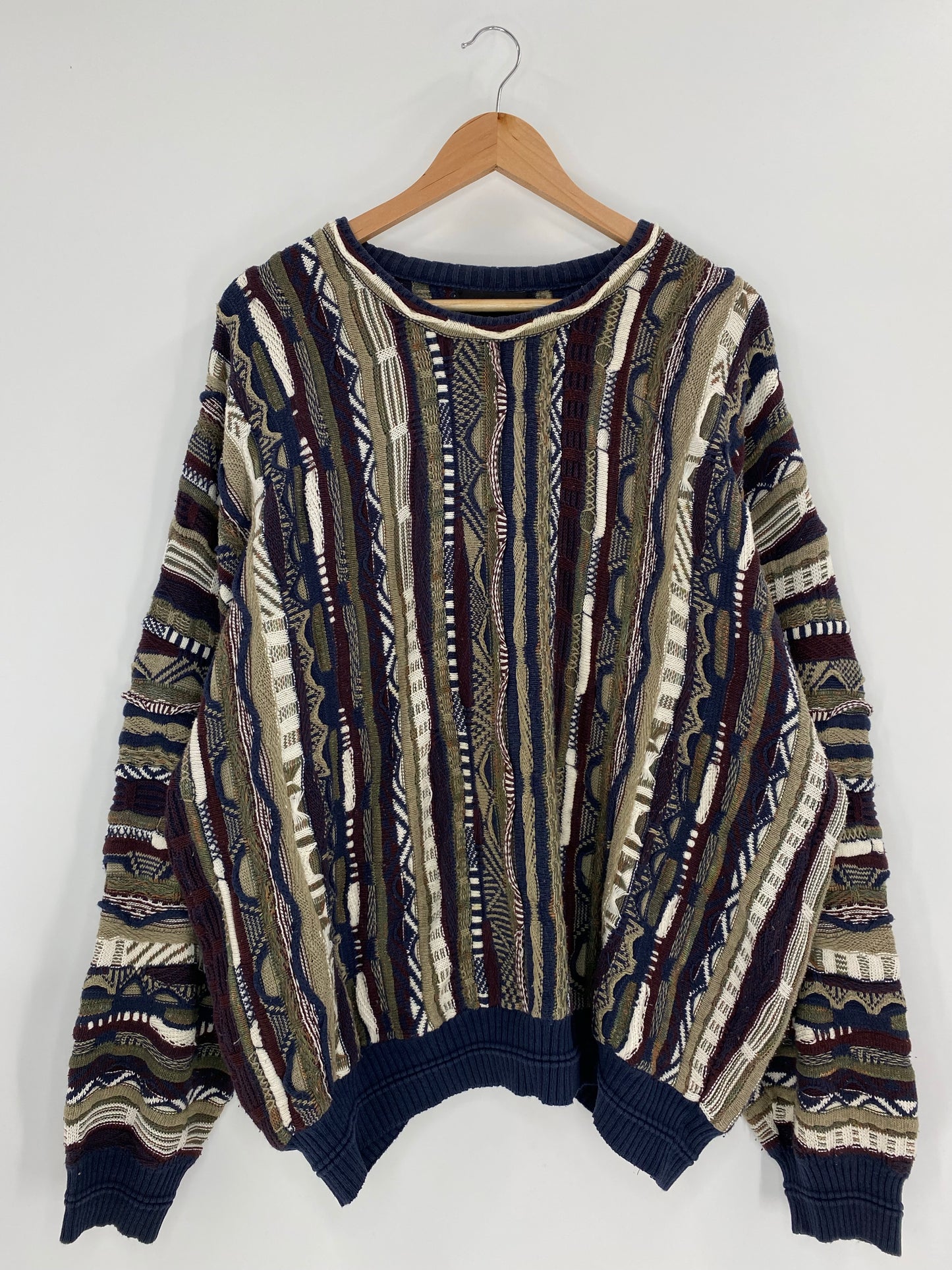 Vintage 3D COOGI- Style Size XXL Knit Sweater / K4741