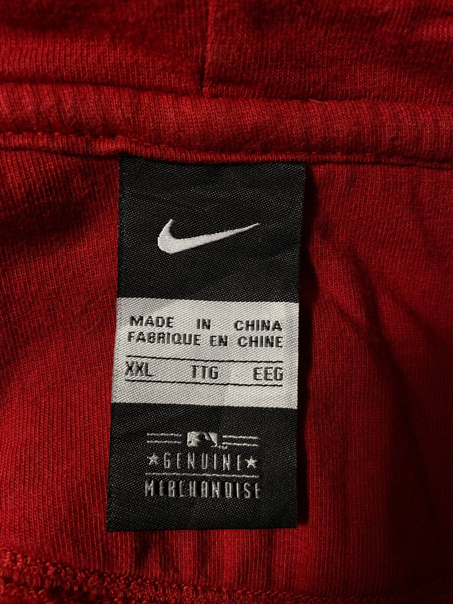 00' NIKE BOSTON RED SOX Size XXL Vintage MLB Hoodie Sweat shirt / K7649