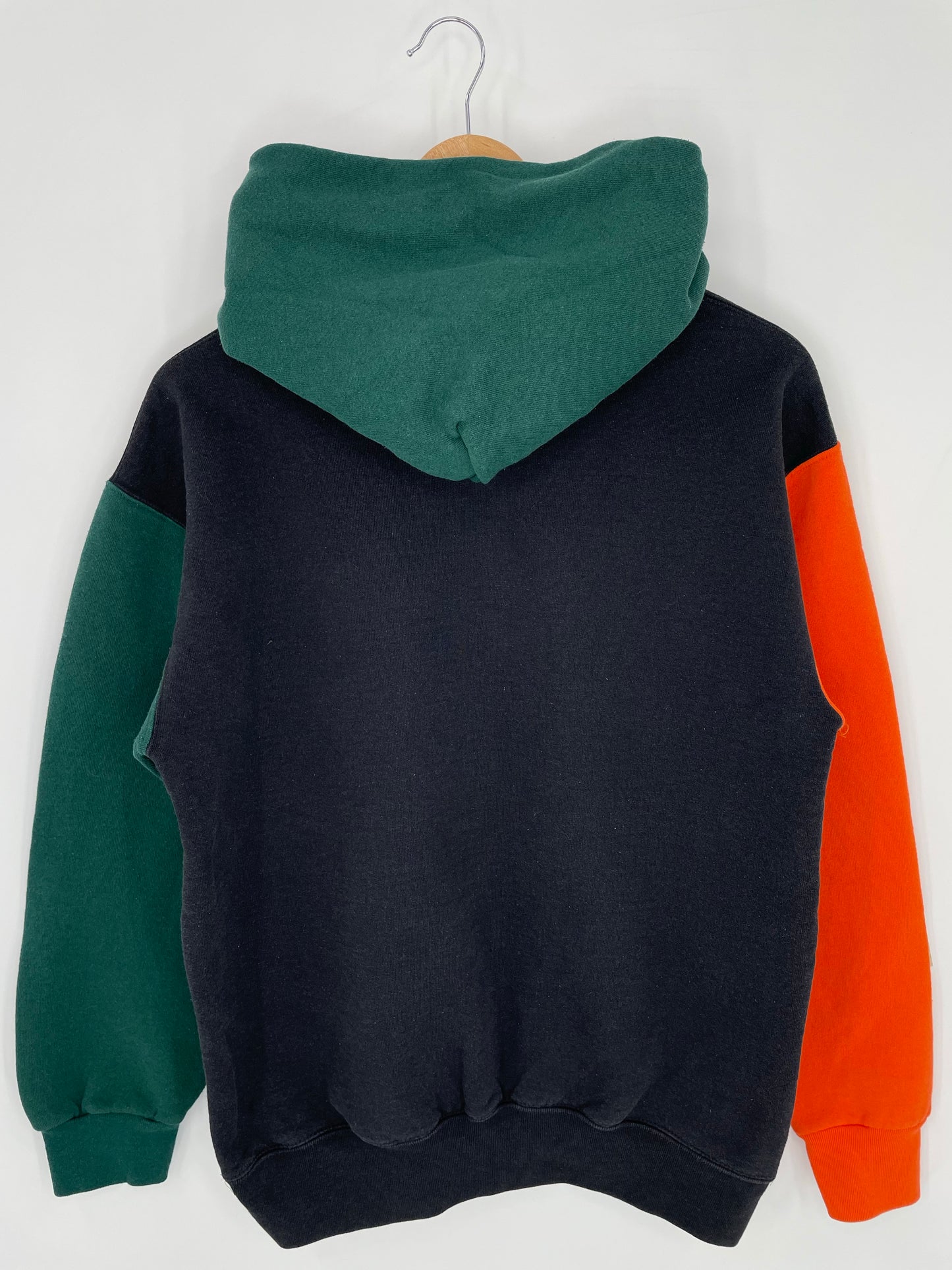 90’s MIAMI HURRICANES Made in USA Size M Vintage College Hoodie Sweat-Shirt / K8565