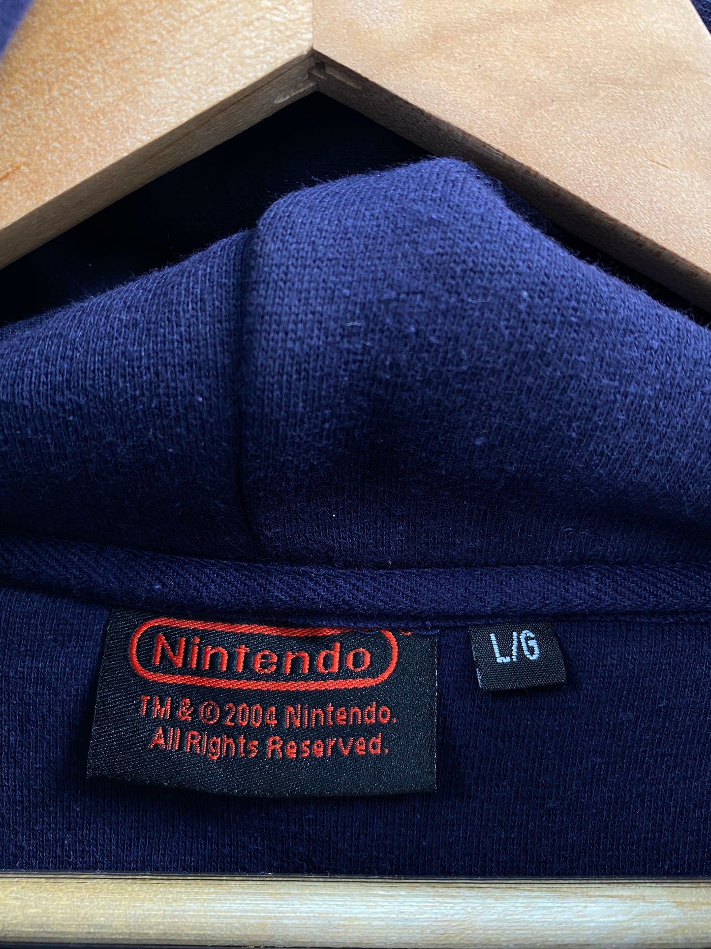 2004 NINTENDO SUPER MARIO BROS Size L Vintage Hoodie Sweat-shirt / K5855