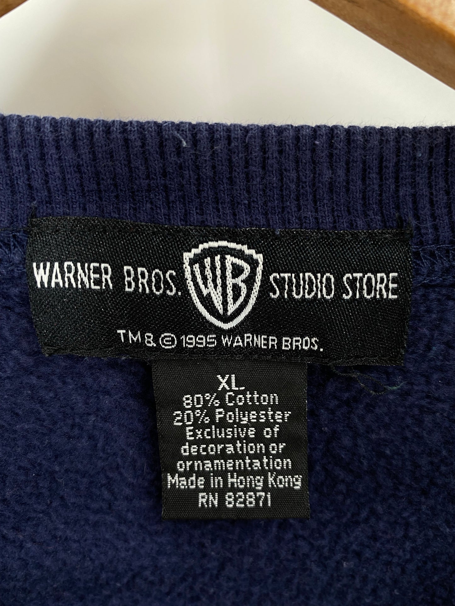 1995 WARNER BROS Size XL Vintage Sweat-shirt / K4712