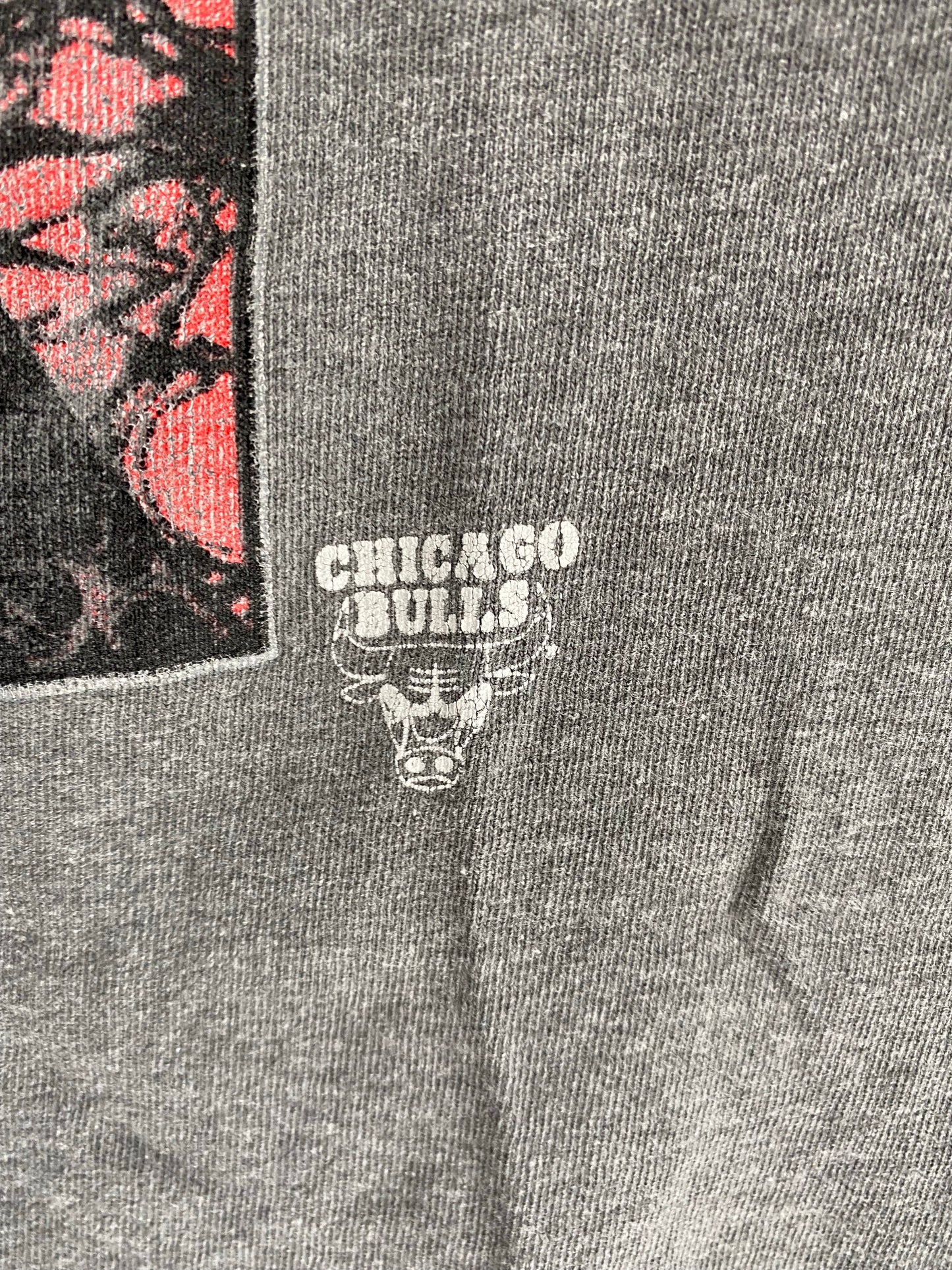 90’s STARTER x CHICAGO BULLS Made in USA Size XL Vintage NBA T-Shirt / K4593