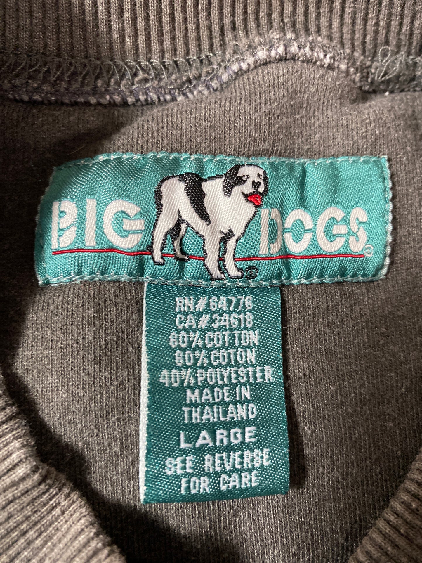 90’s BIG DOGS TO THE RESCUE Size L Vintage Sweat-Shirts / 9609