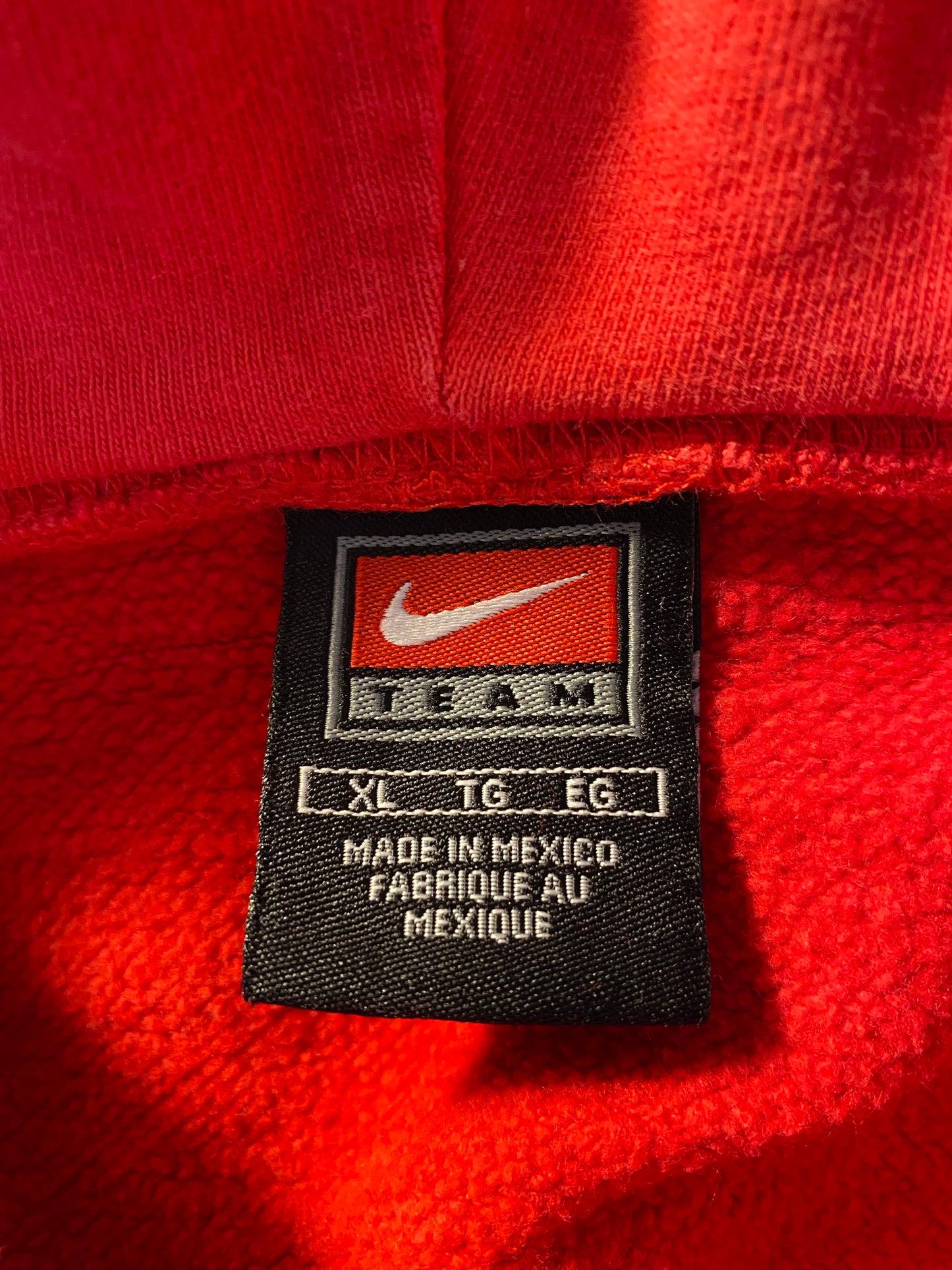 00' NIKE UNIVERSITY OF WISCONSIN Size XL Vintage Hoodie Sweat shirt / K7815