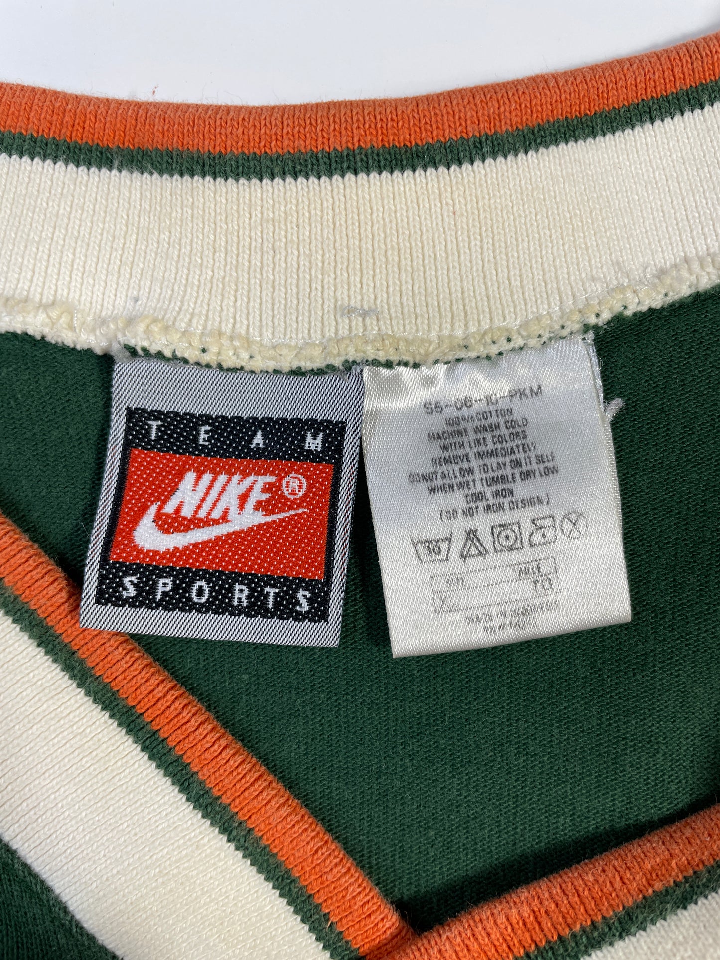 90’s NIKE x MIAMI HURRICANES Size XL Vintage College T-shirt / A6871