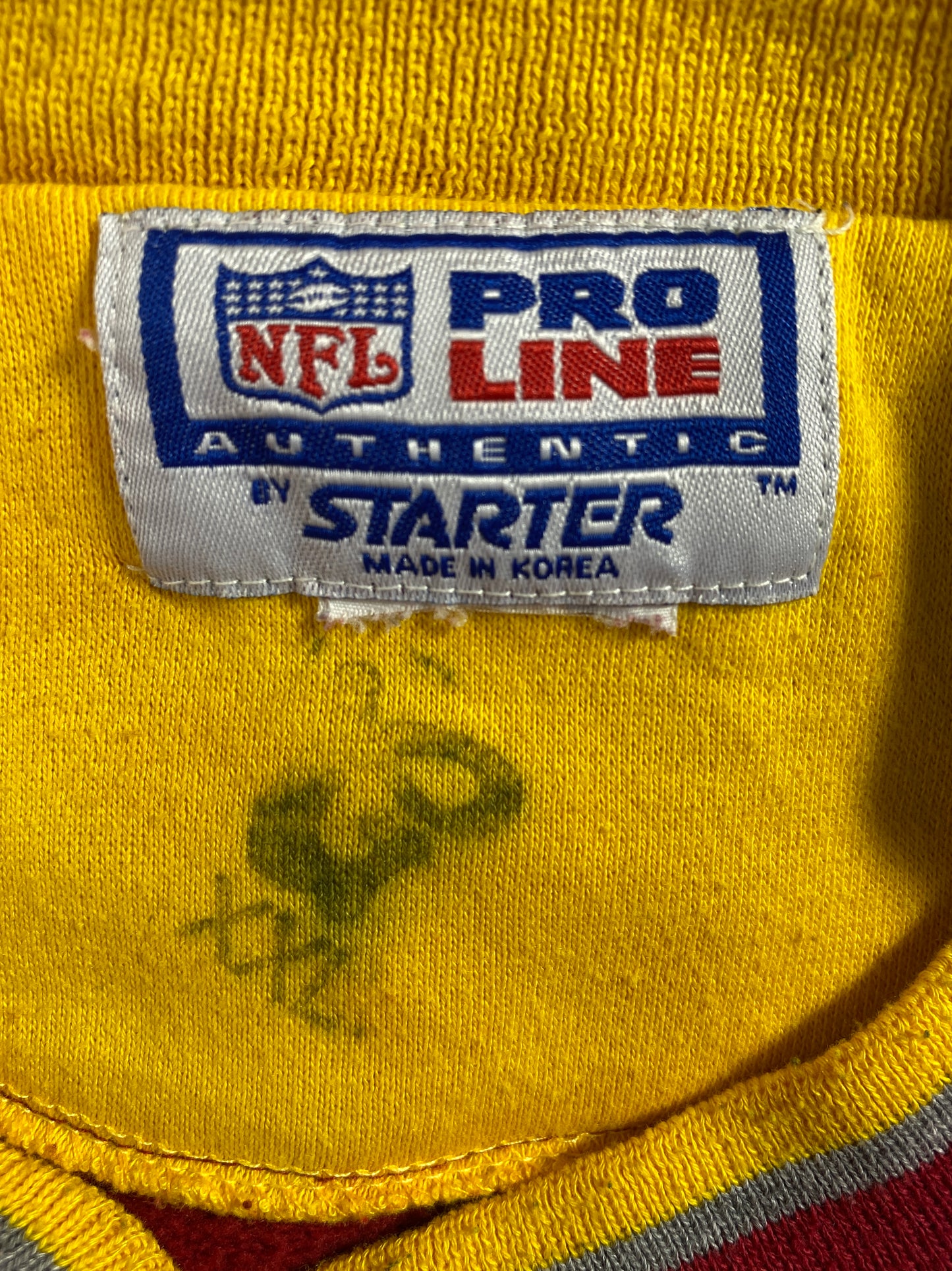 90’s STARTER x WASHINGTON REDSKINS Size Approx.XL Vintage NFL Sweat-Shirt / A6110