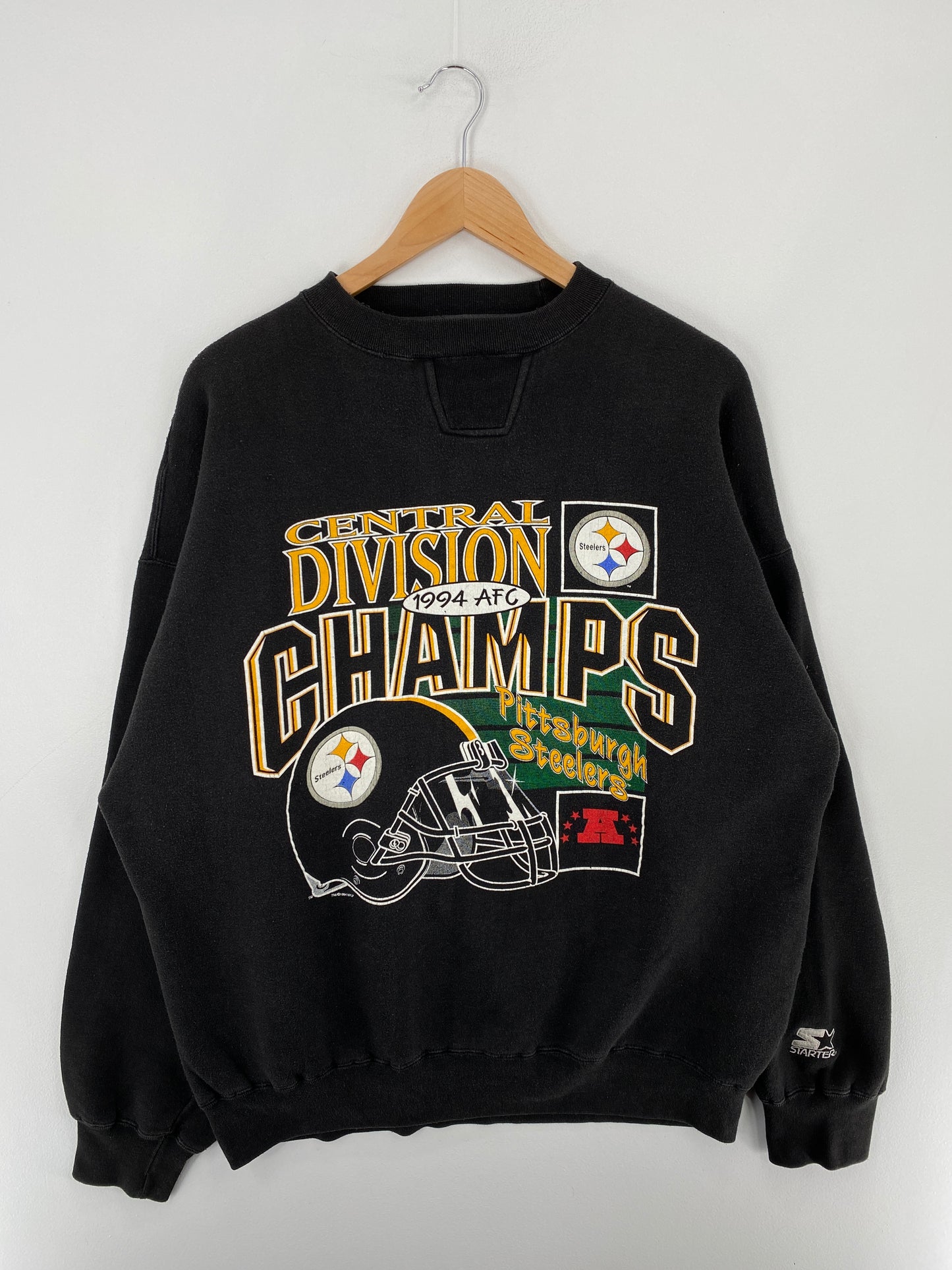 1994 STARTER x PITTSBURGH STEELERS Size XL Vintage NFL Sweat-shirt / E5321S