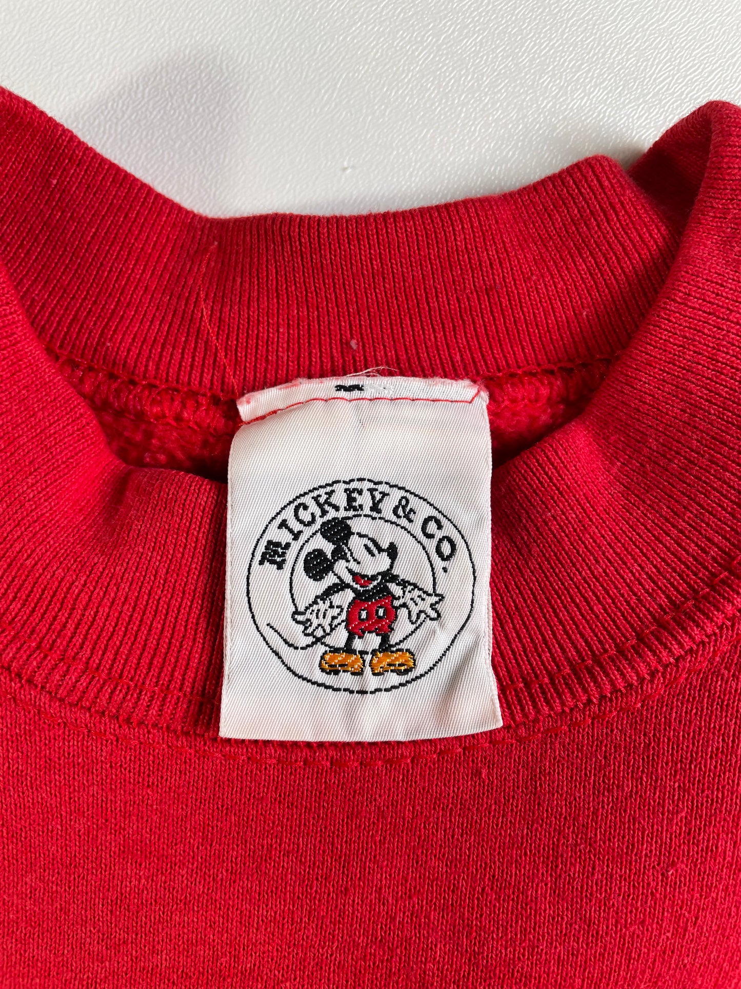 00' DISNEY MICKEY Size No Tag (Approx.M-L) Vintage Sweat-Shirt / A1537
