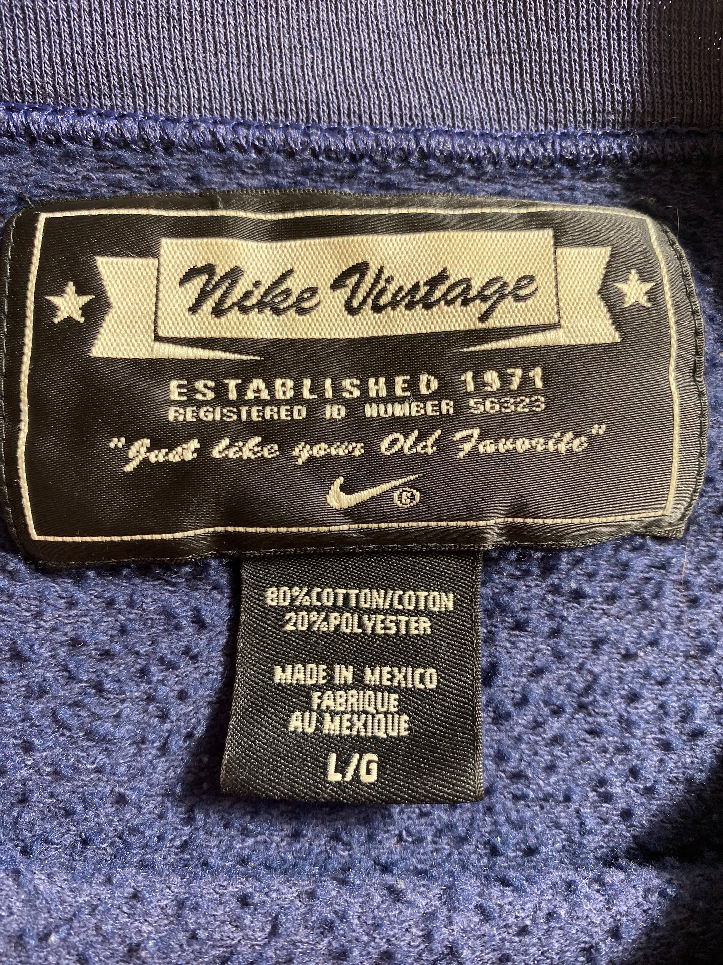 90’s NIKE Size L Vintage Sweat-Shirt / 7434