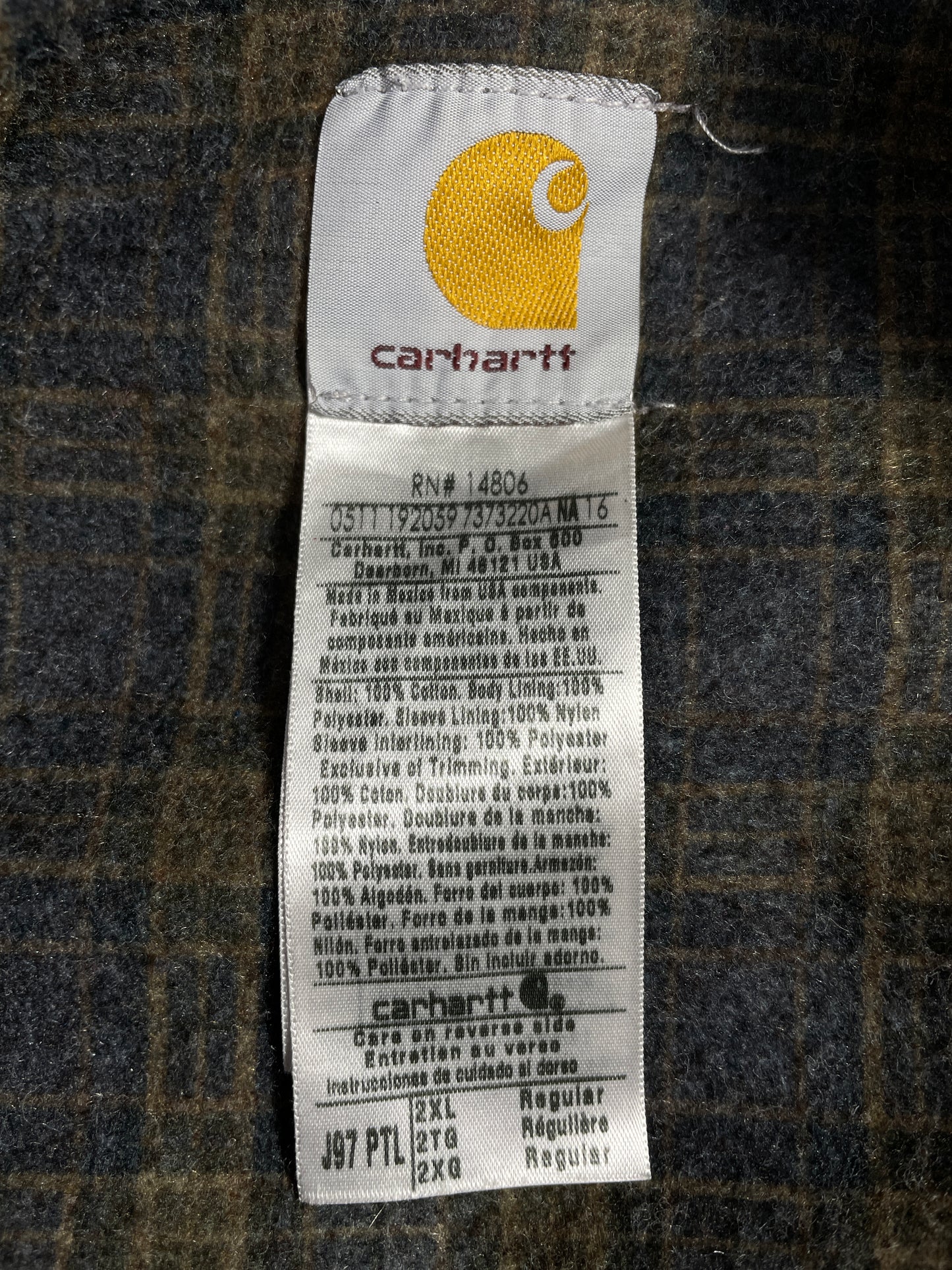 Vintage CARHARTT Size XXL Duck Jacket / E4608J