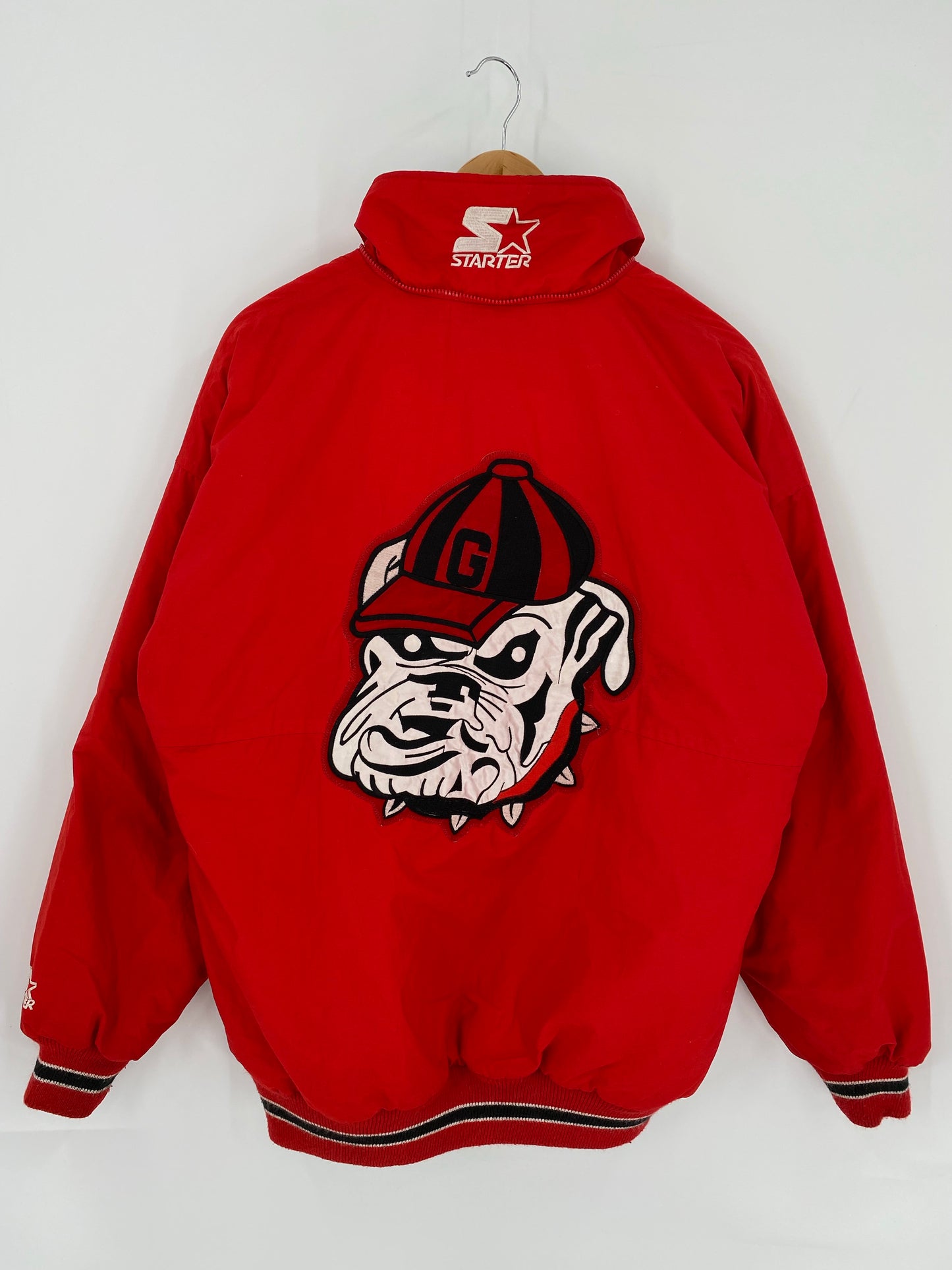 90's STARTER GEORGIA TECH Size M Vintage College Nylon Jacket / K5627