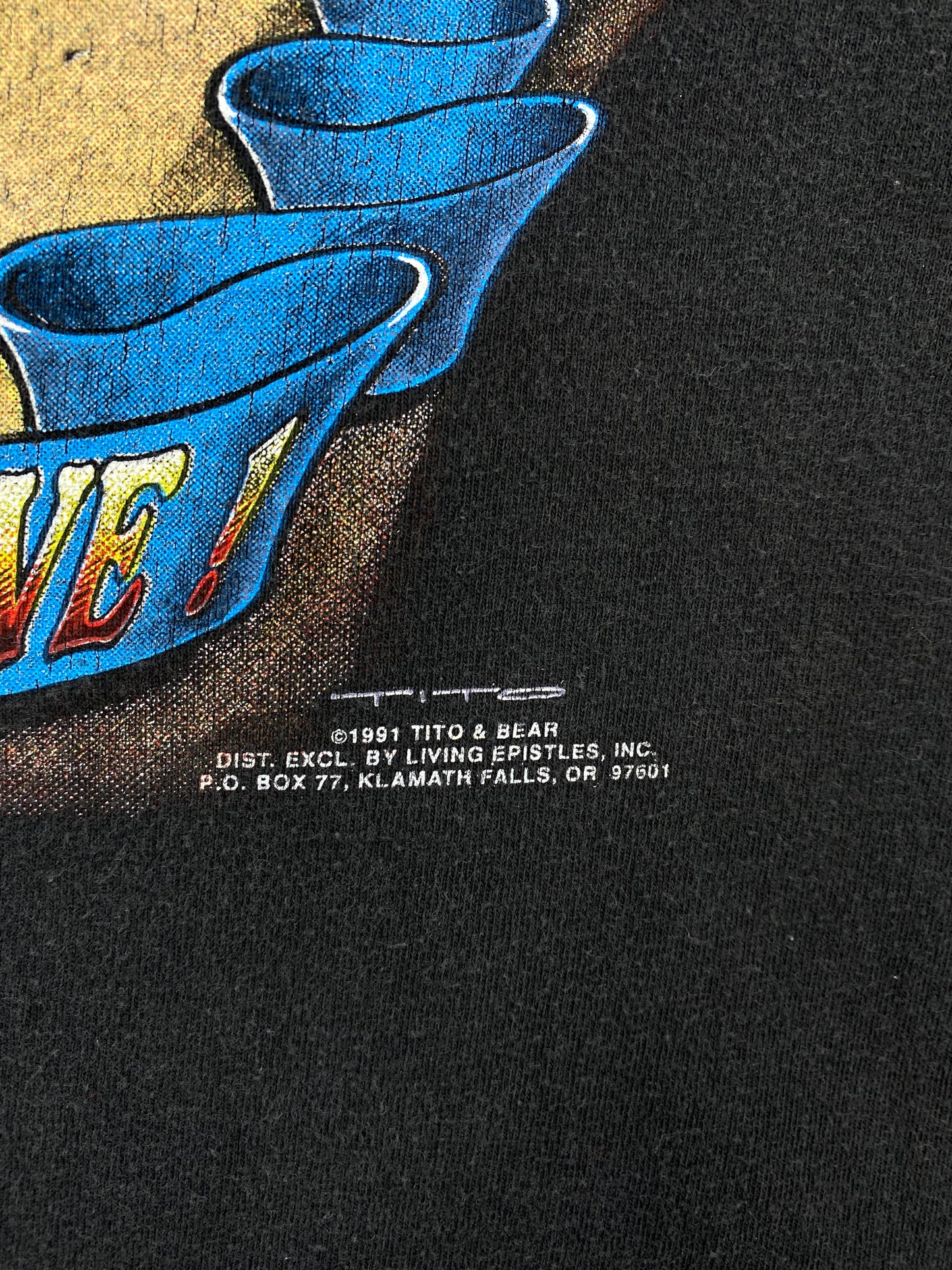 1991 TITO & BEAR Made in USA Size XL Vintage T-Shirt / A8215