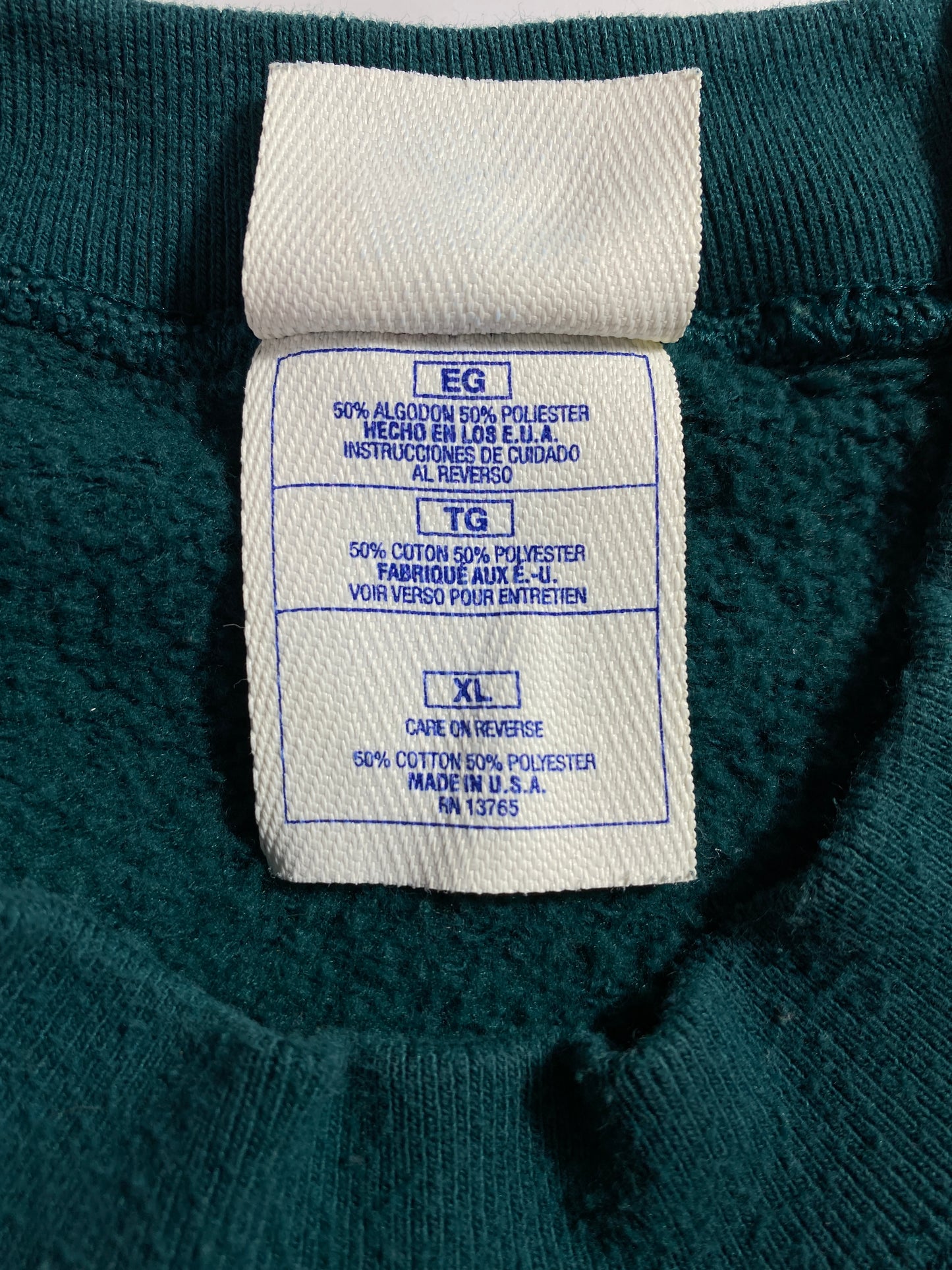 90’s PHILADELPHIA EAGLES Made in USA Size XL Vintage NFL Sweat-Shirt/ A5641