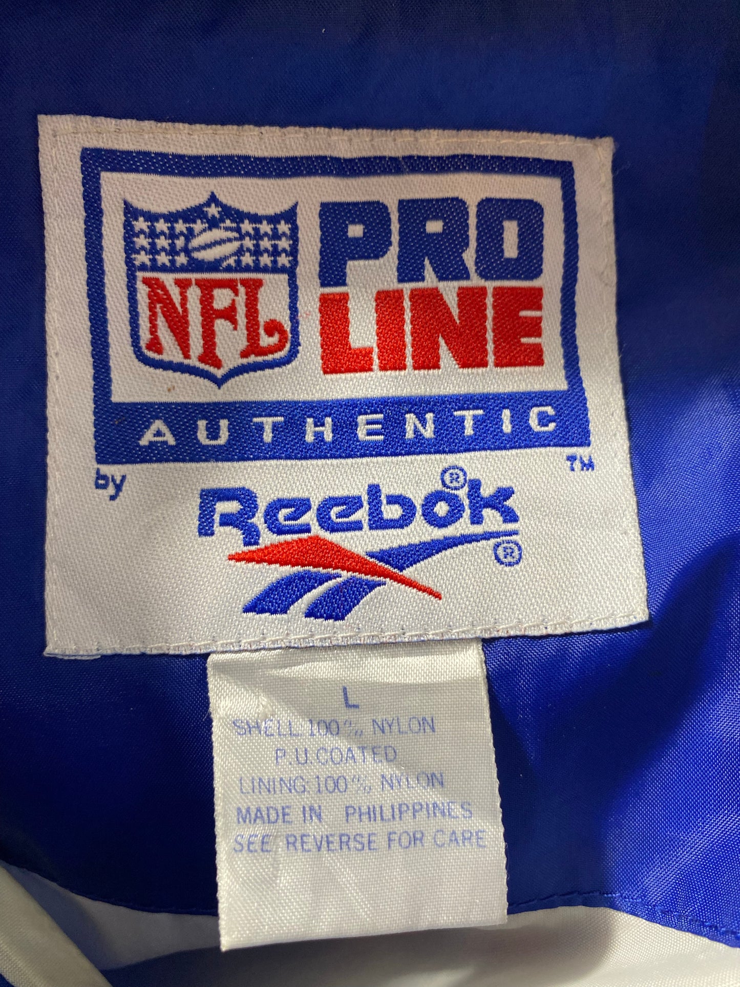 90’s REEBOK Size L Vintage NFL Zip-up Nylon Jacket / K8031