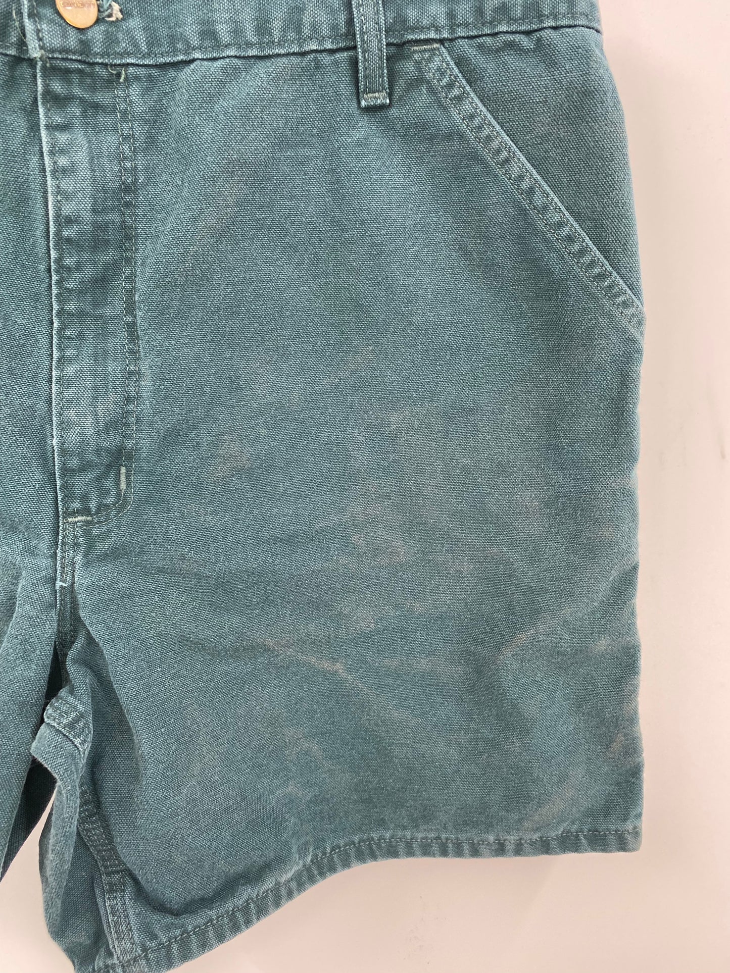Vintage CARHARTT Size No Tag (Approx.36) Duck Shorts / K9371