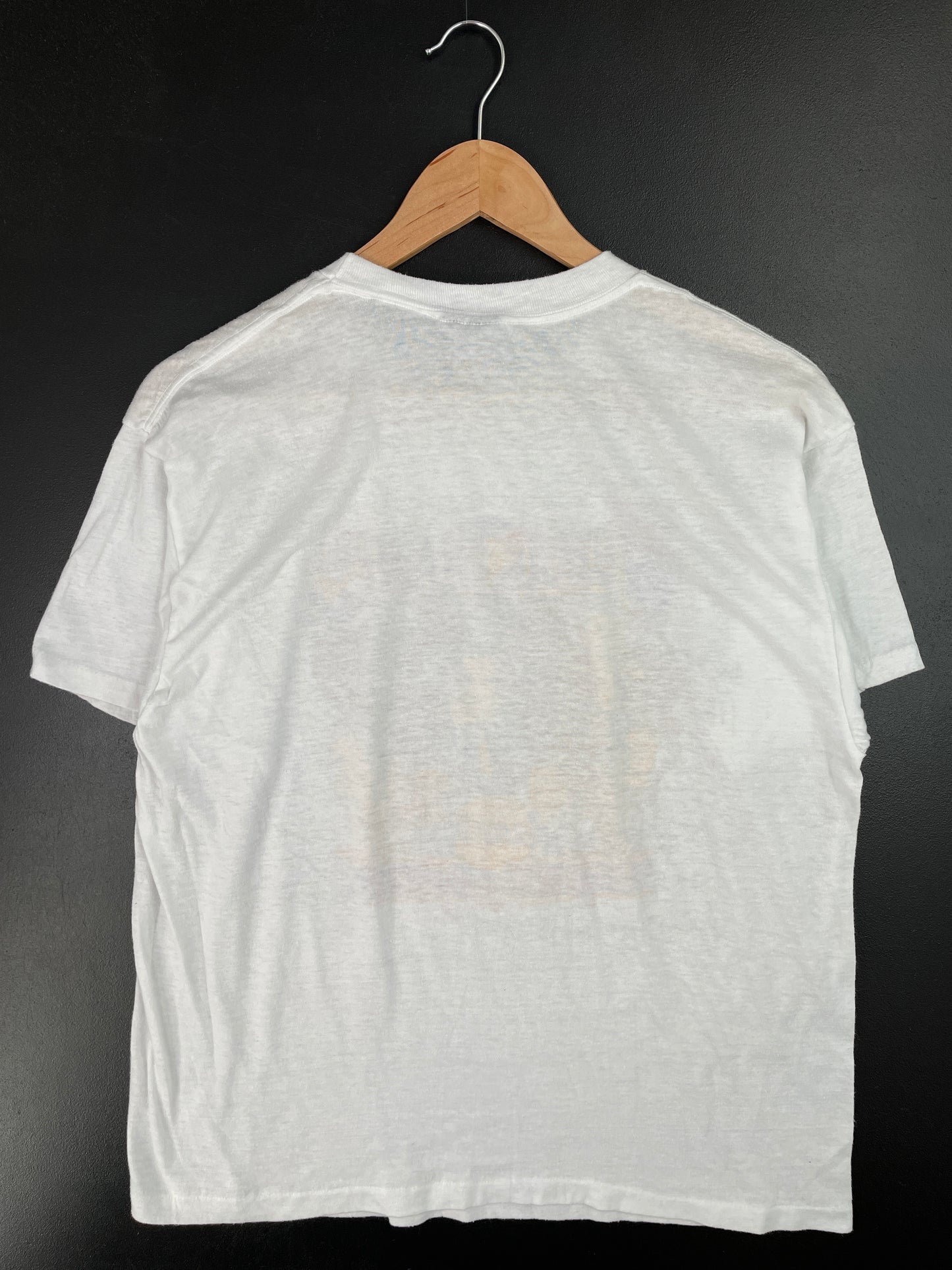 1987 LOS ANGELES LAKERS Made in USA Size XL Vintage NBA T-Shirt / A9290