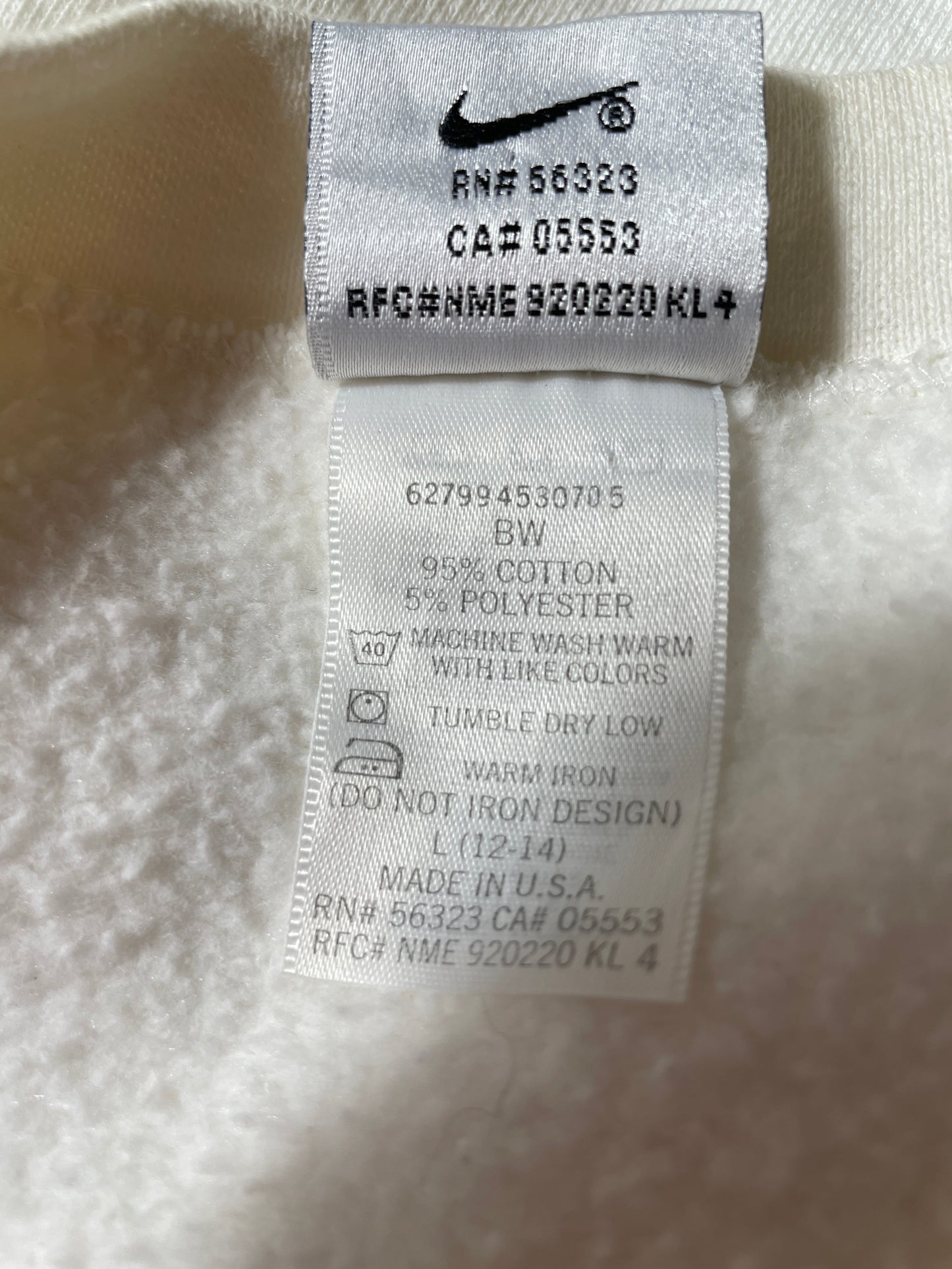 90’s NIKE Made in USA Size L Vintage Sweat-shirt / K1773