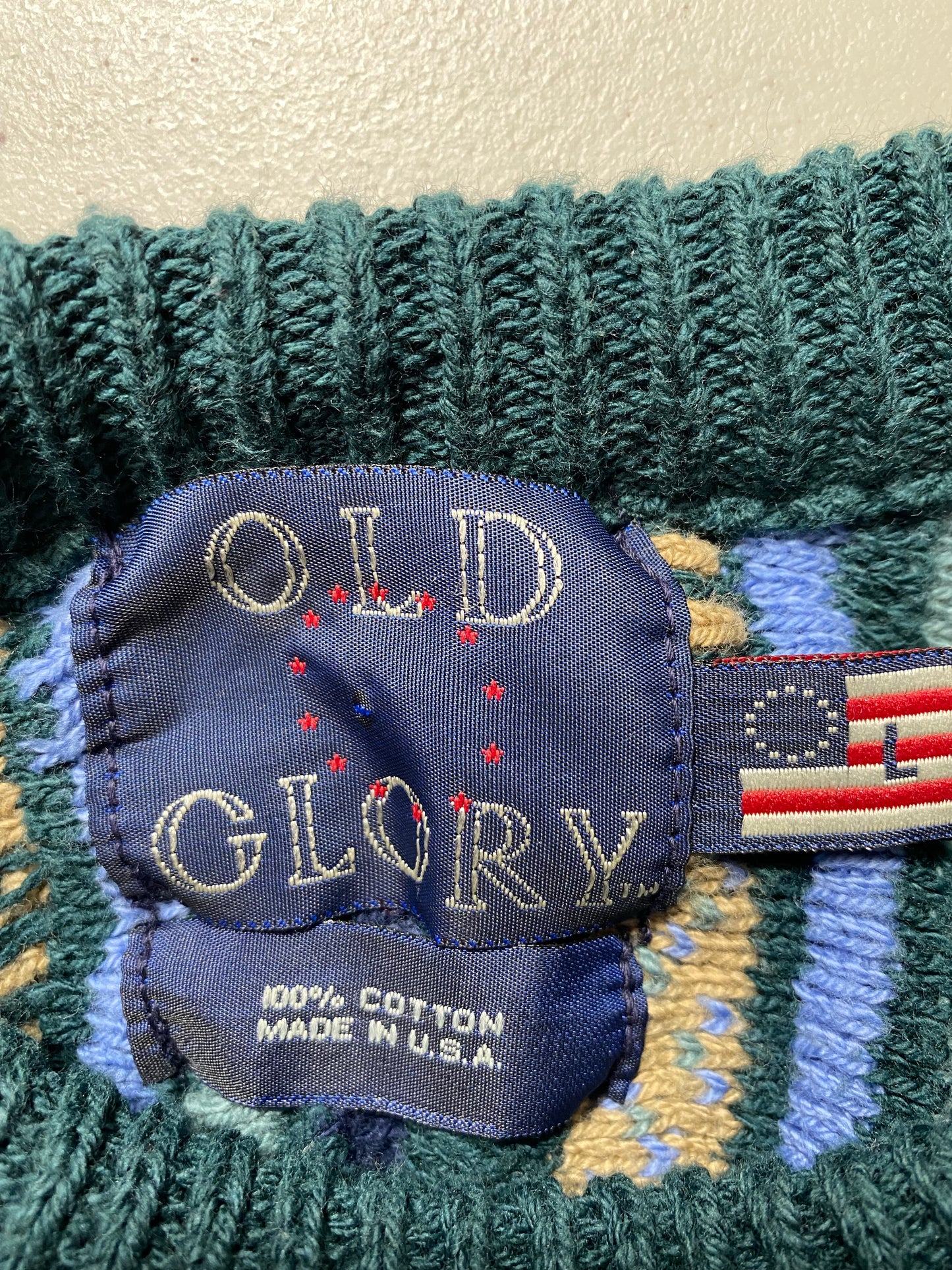 Vintage 3D COOGI- Style Made in USA Size L Knit Sweater / K5305