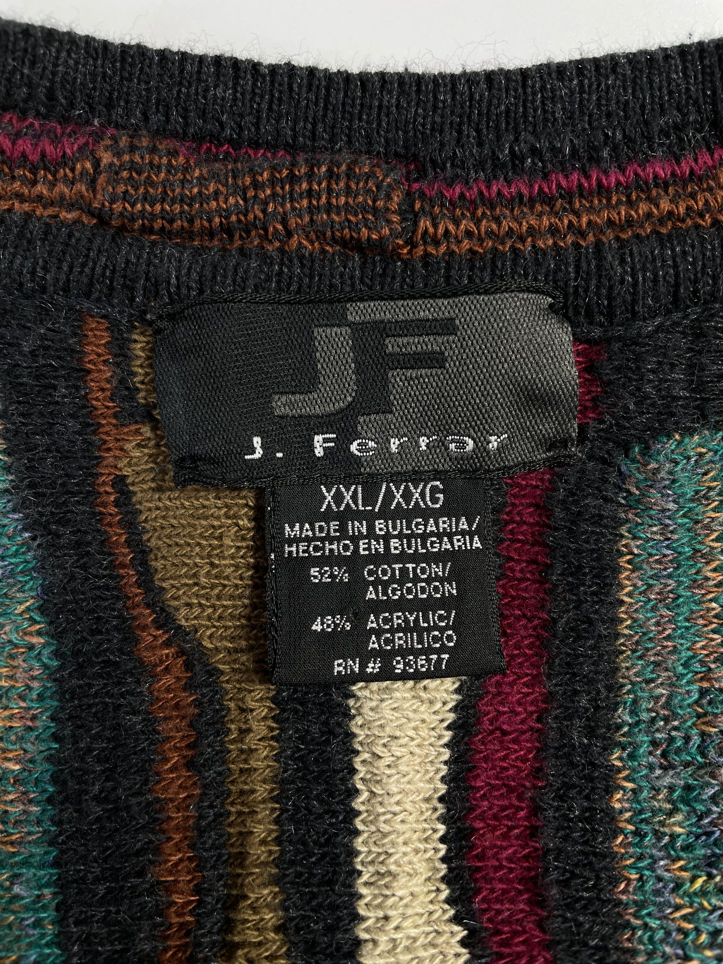 Vintage COOGI Style Size XXL Cotton Knit Sweater / E4567K