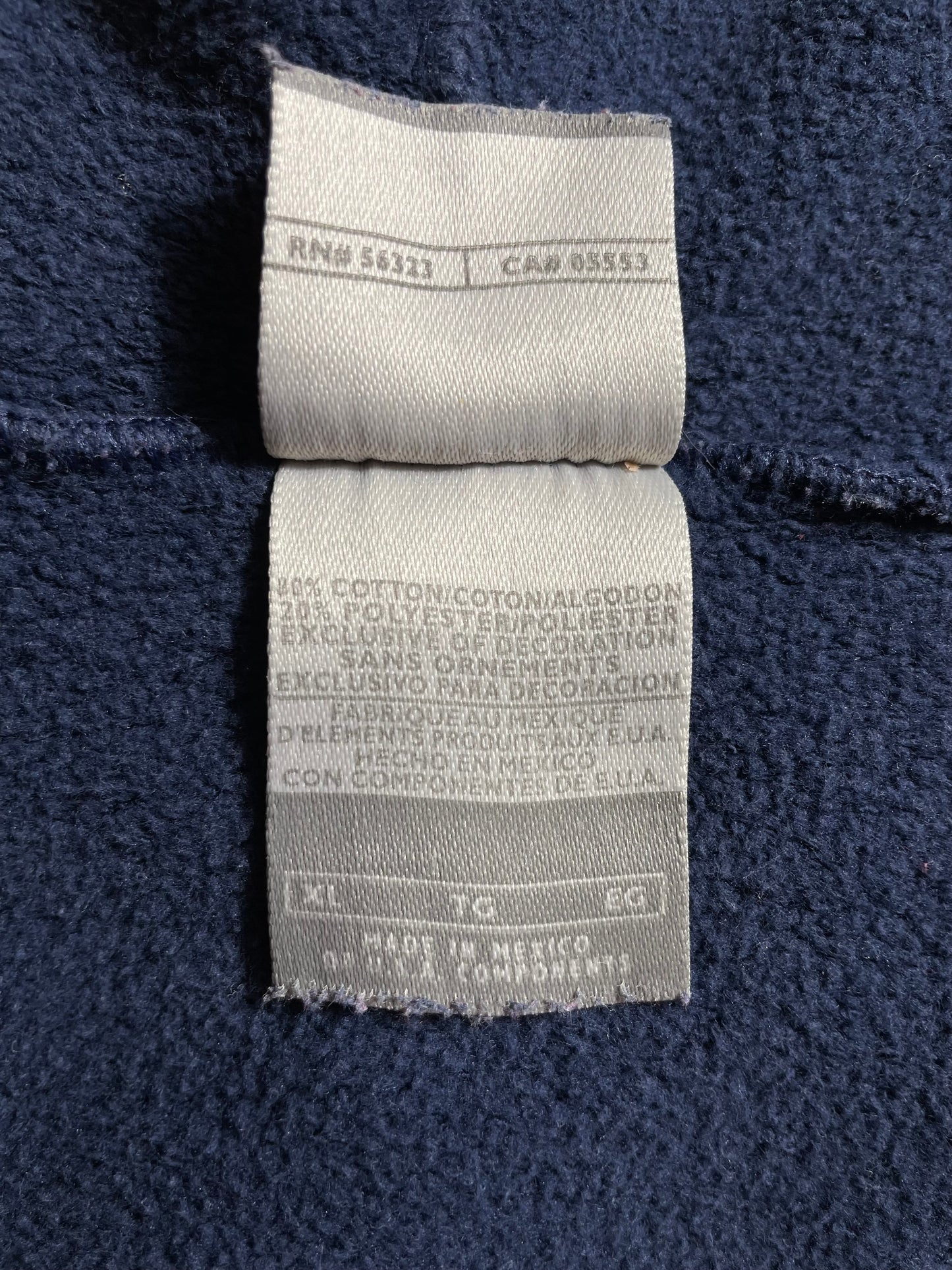 00’ NIKE CENTER SWOOSH Size XL Vintage Hoodie Sweat-Shirt / K5244