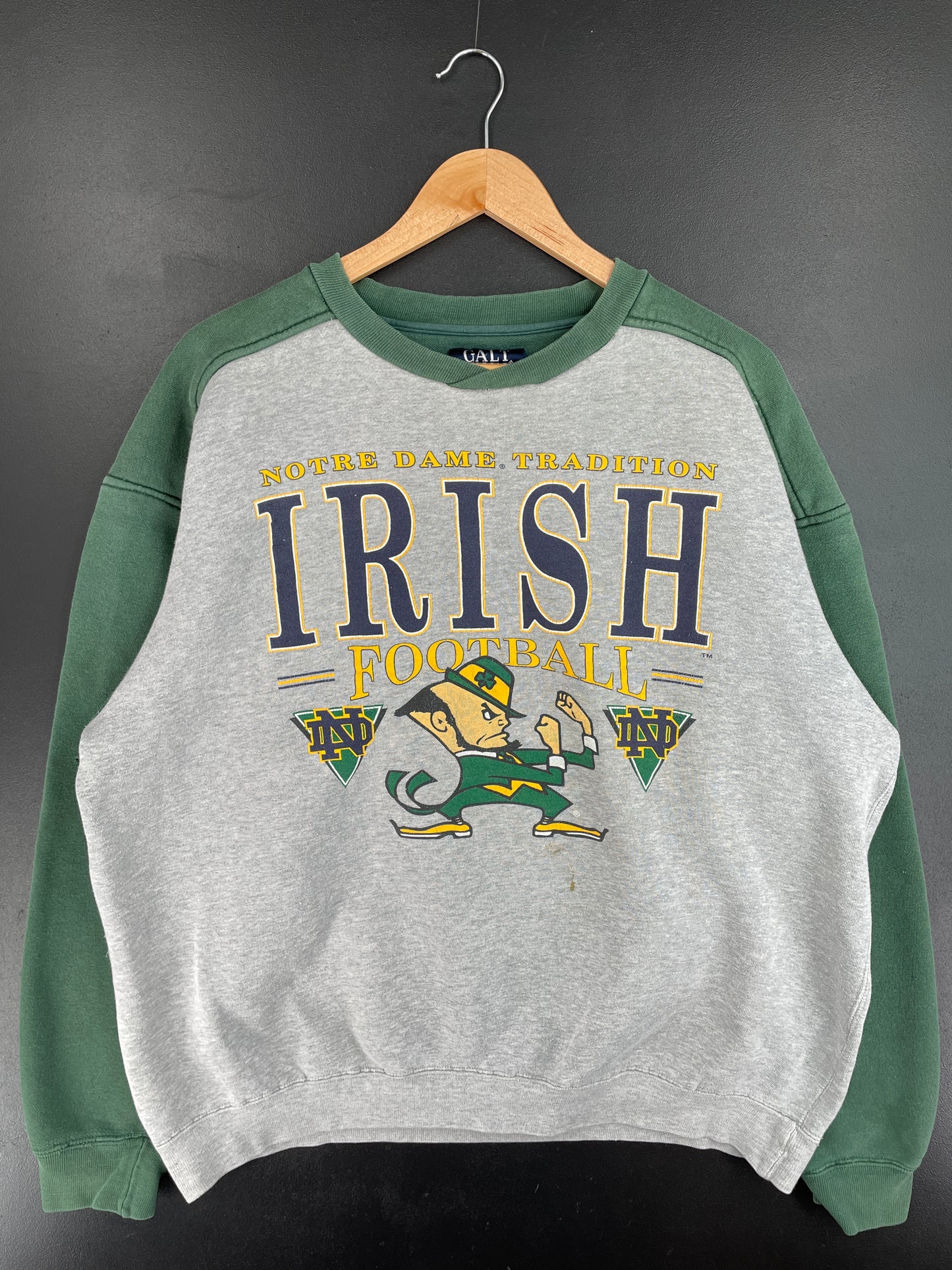 90’s NOTRE DAME Size L Vintage College Sweat Shirt / E5097S