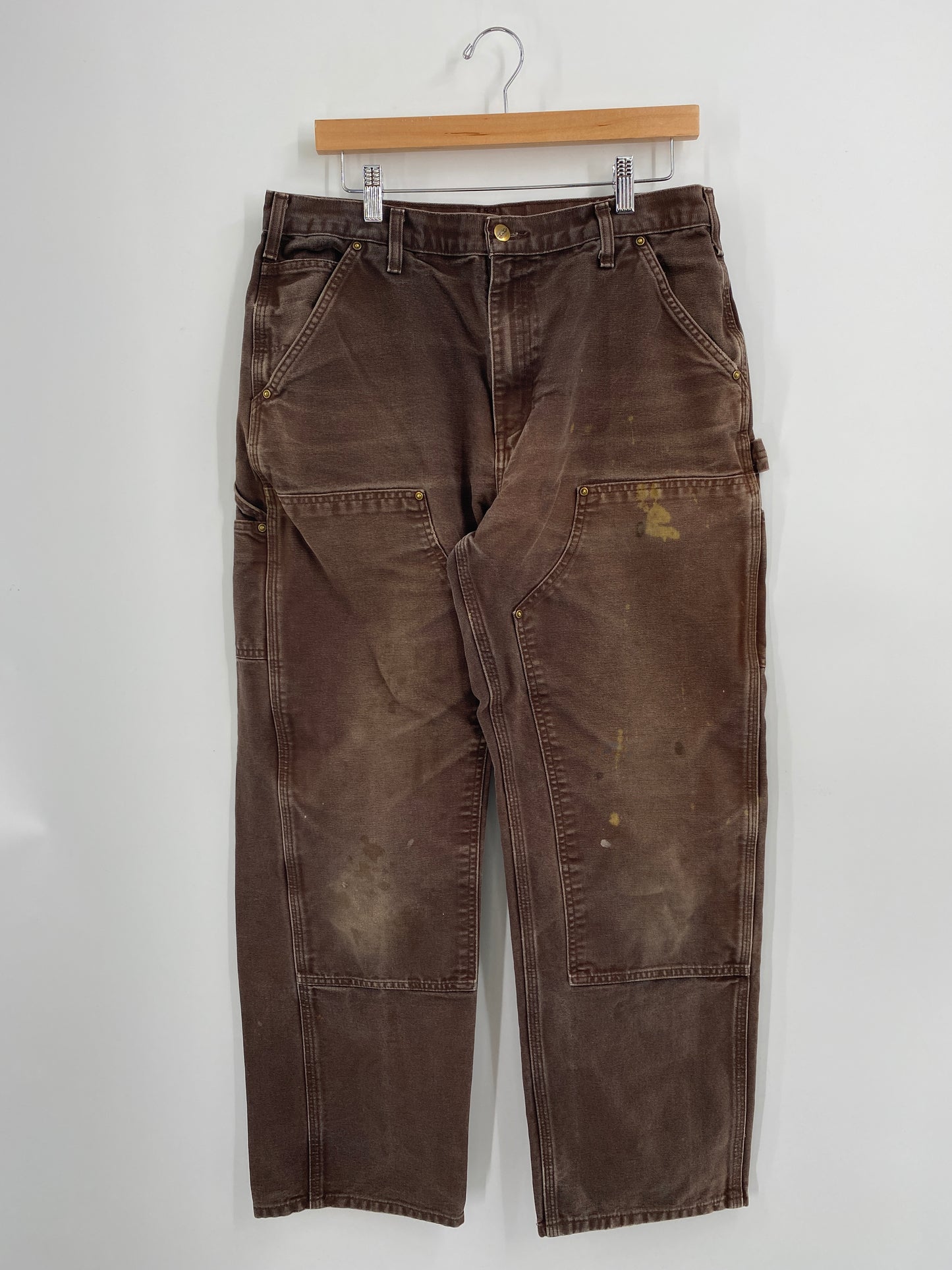 Vintage CARHARTT Size W34xL29.5 Double Knee Pants / A5689