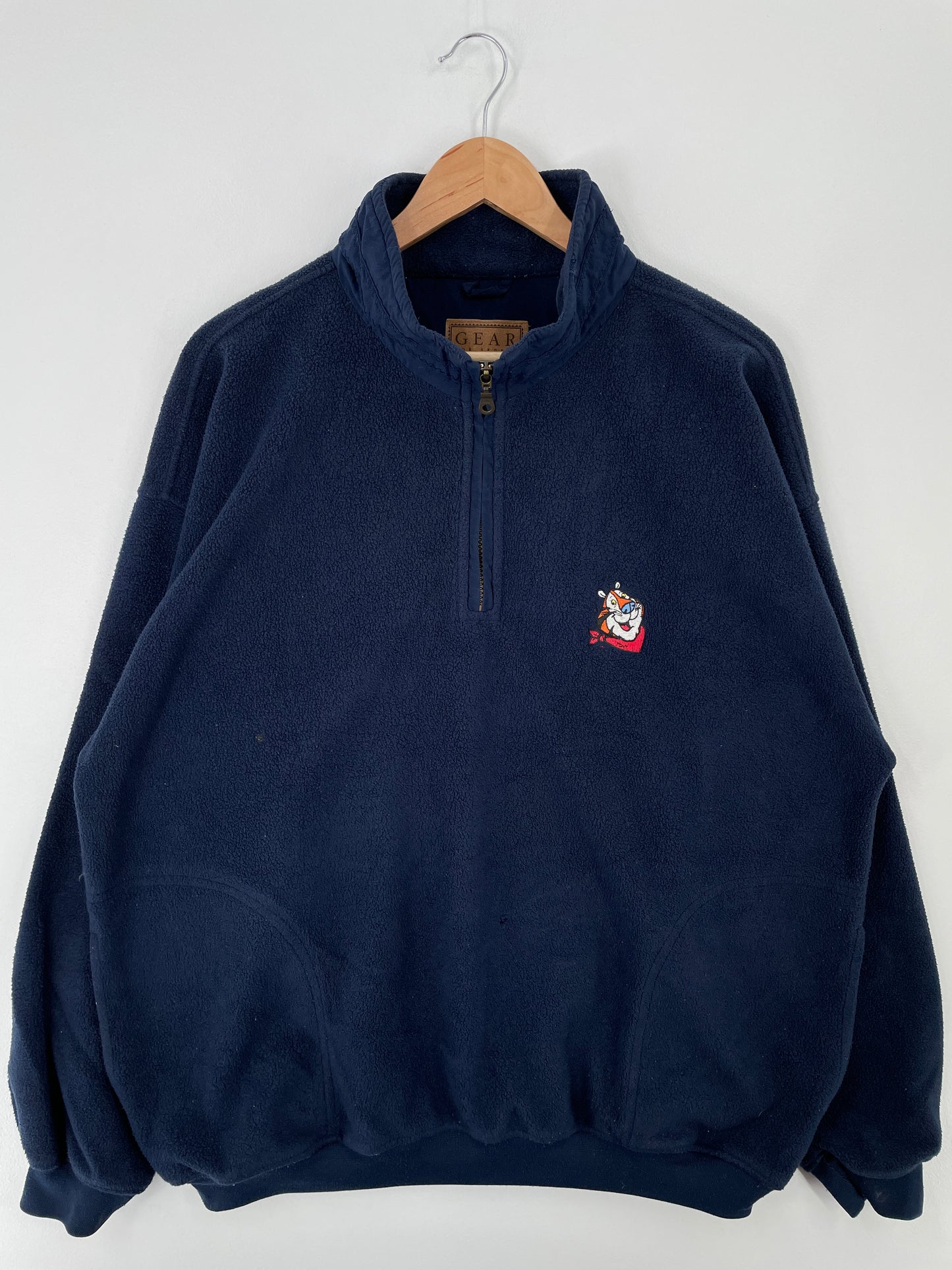 Vintage KELLOGG'S Size L Half Zip-up Fleece / A9245