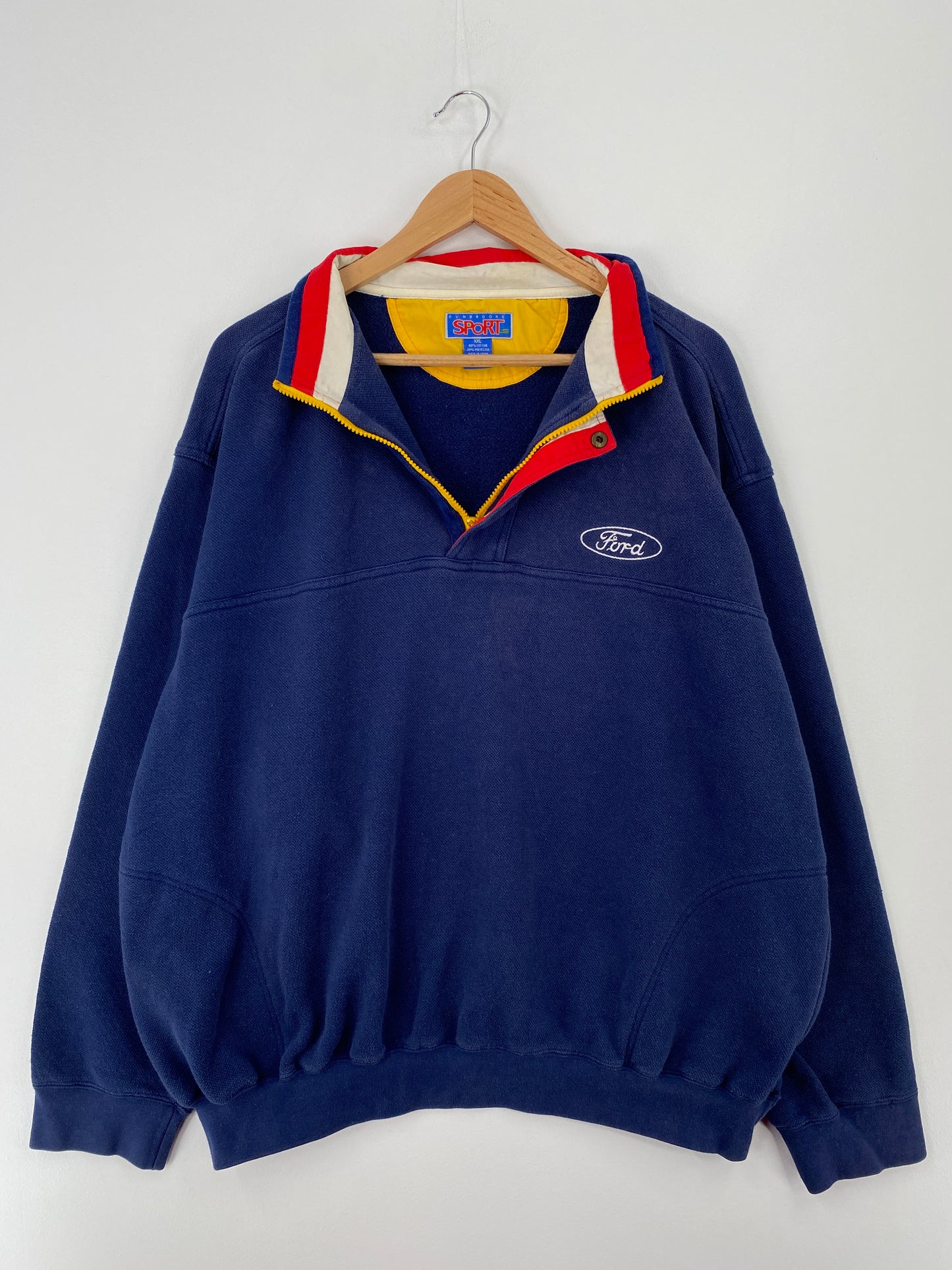 Vintage FORD Size XXL Half Zip Sweat-shirt / A9654