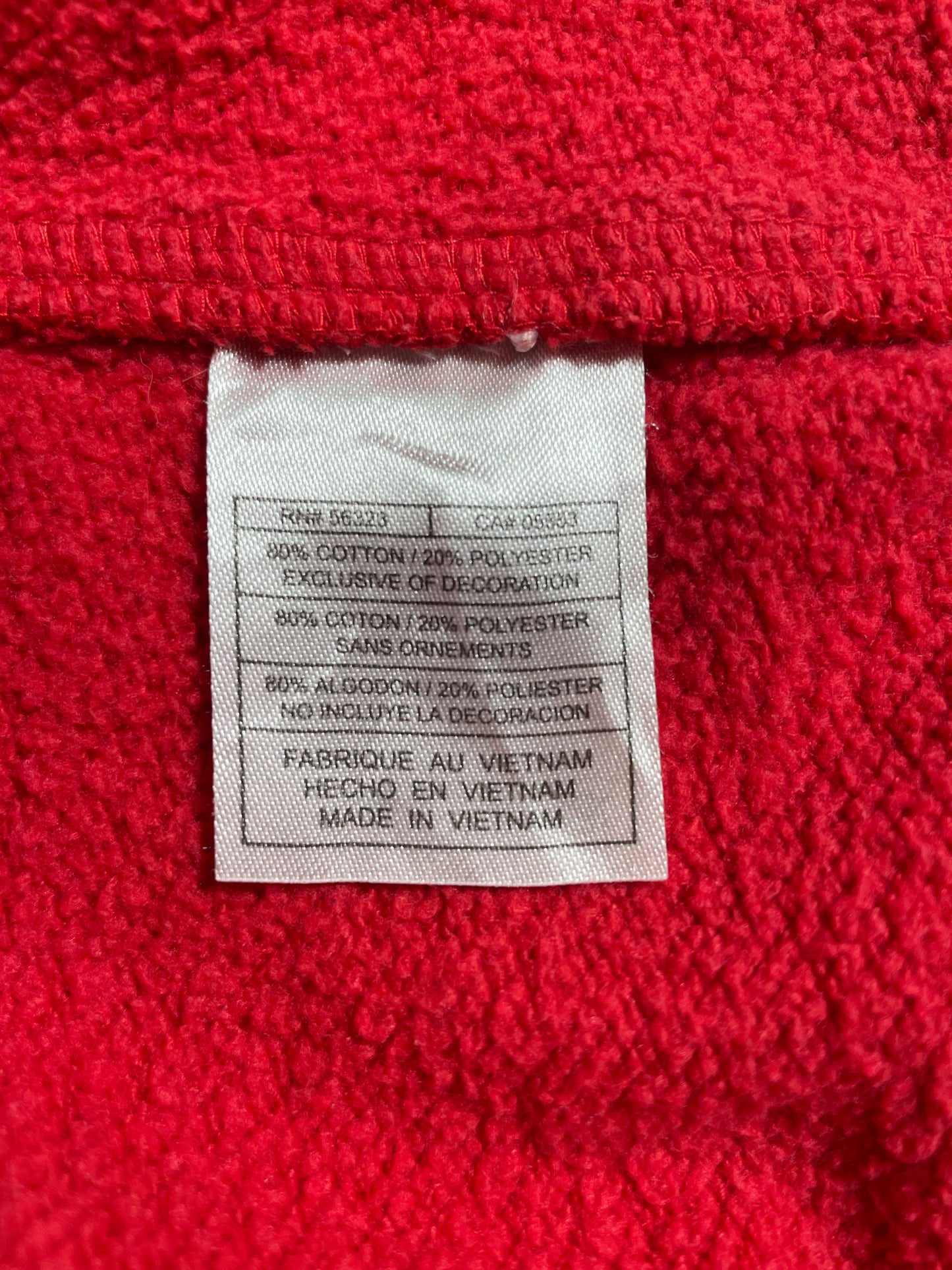 00' NIKE WISCONSIN BADGERS Size XL Vintage Hoodie Sweat-Shirt / K5148