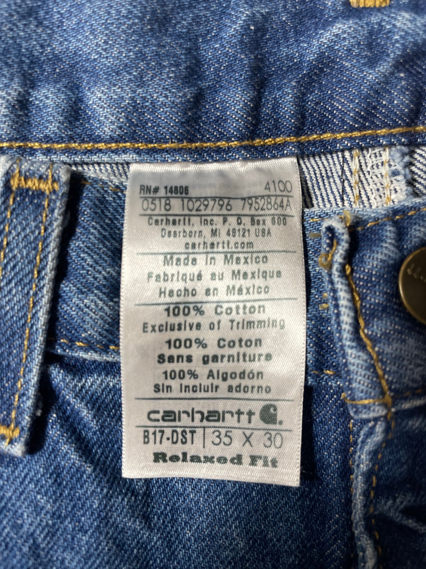 Vintage CARHARTT Size W34xL30 Duck Pants / K9056