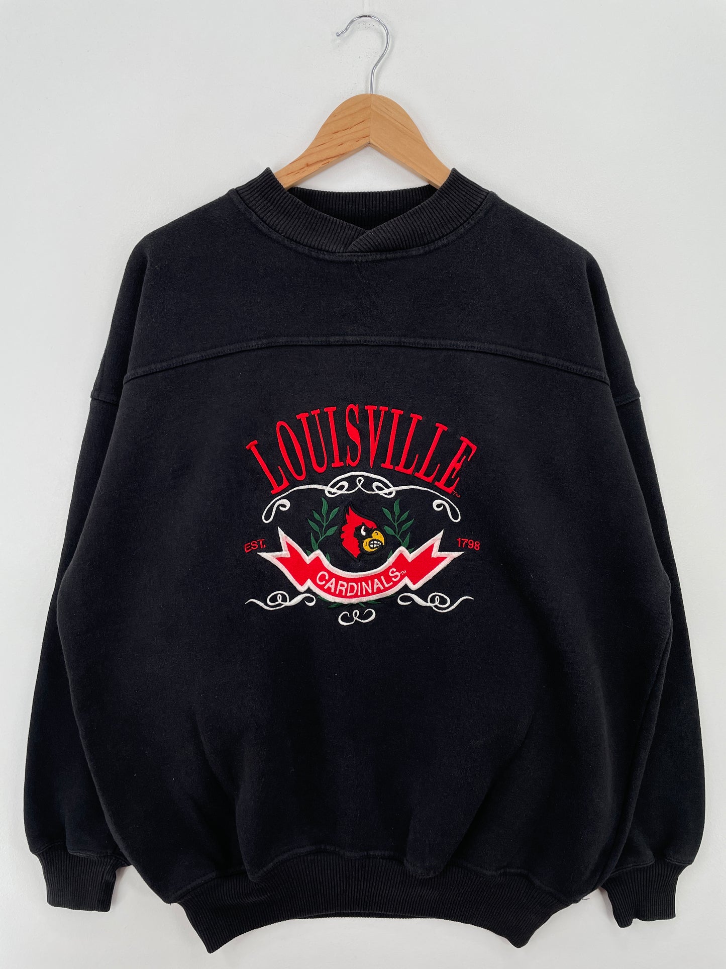 90’s LOUISVILLE CARDINALS Size XL Vintage College Sweat-shirt / A6928
