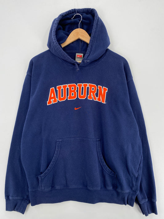 00' NIKE AUBURN UNIVERSITY Size L Vintage College Hoodie Sweat-shirt / A5465