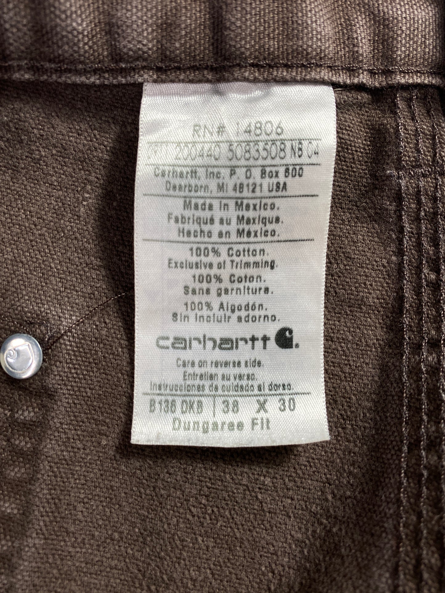 .Vintage CARHARTT Size W36xL27.5 Double Knee Pants / A5936