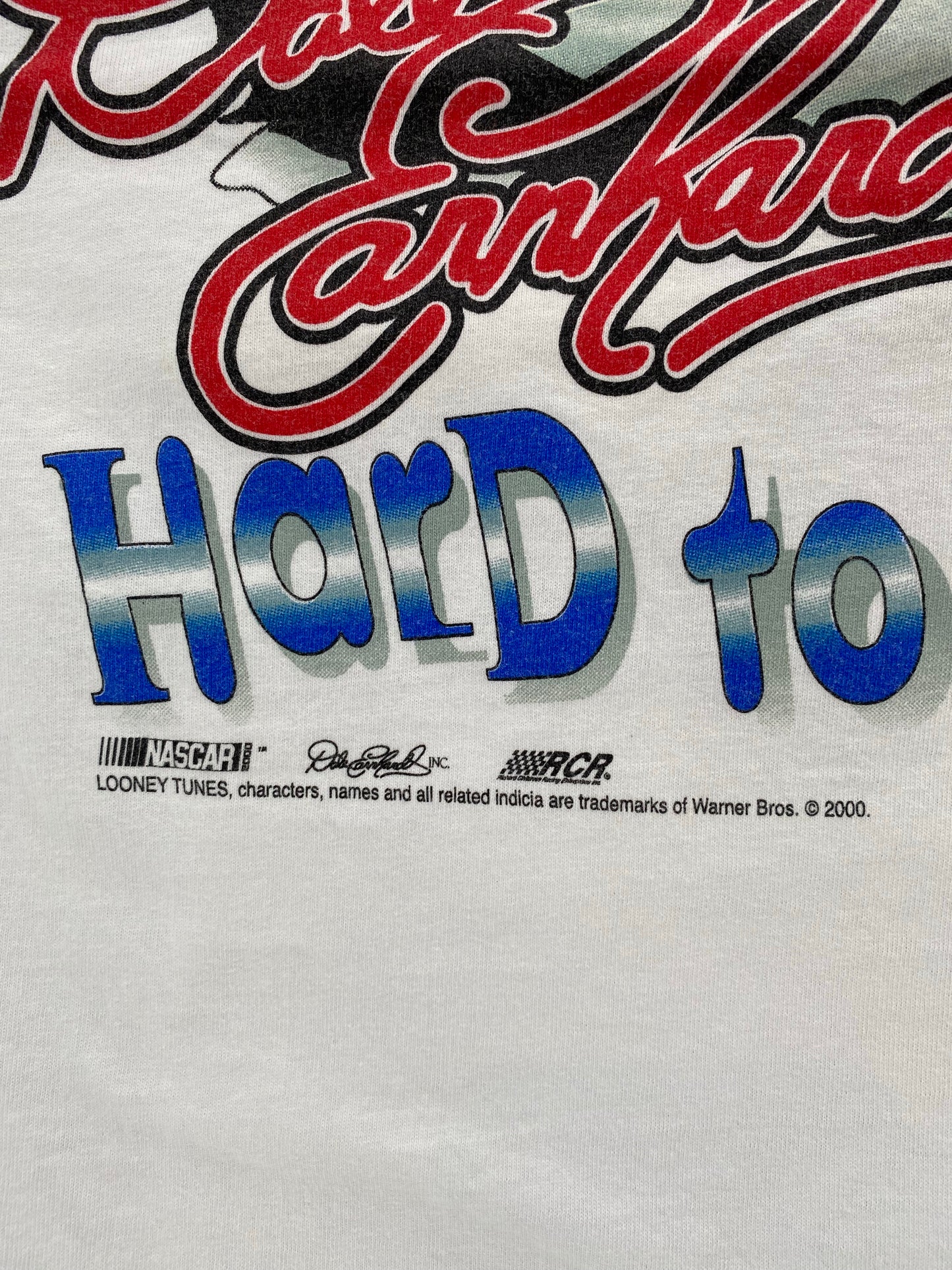 2000' NASCAR DALE EARNHARDT x TAZ Size L Vintage Racing T-Shirt / K4788