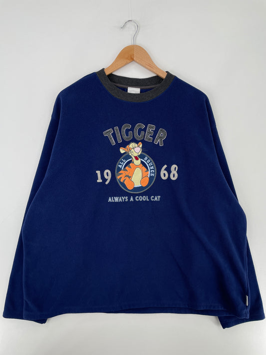 .Vintage DISNEY TIGGER Size XL Fleece / E2823S