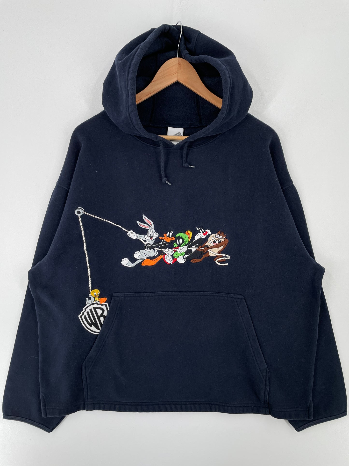 1999 LOONEY TUNES Size XL Vintage Hoodie Sweat-shirt / A9410
