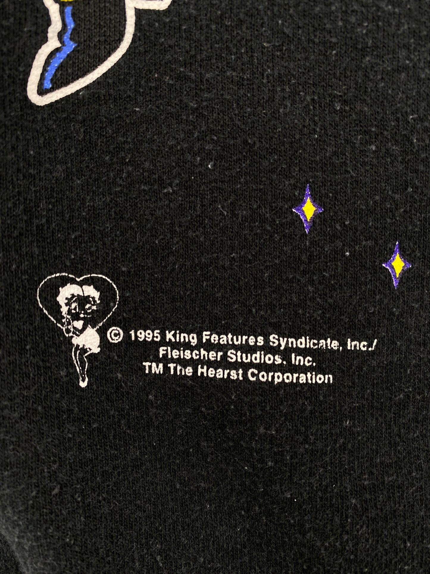 1995 BETTY BOOP HALLOWEEN (No tag) Approx. Size L Vintage Sweat-shirt / A8750