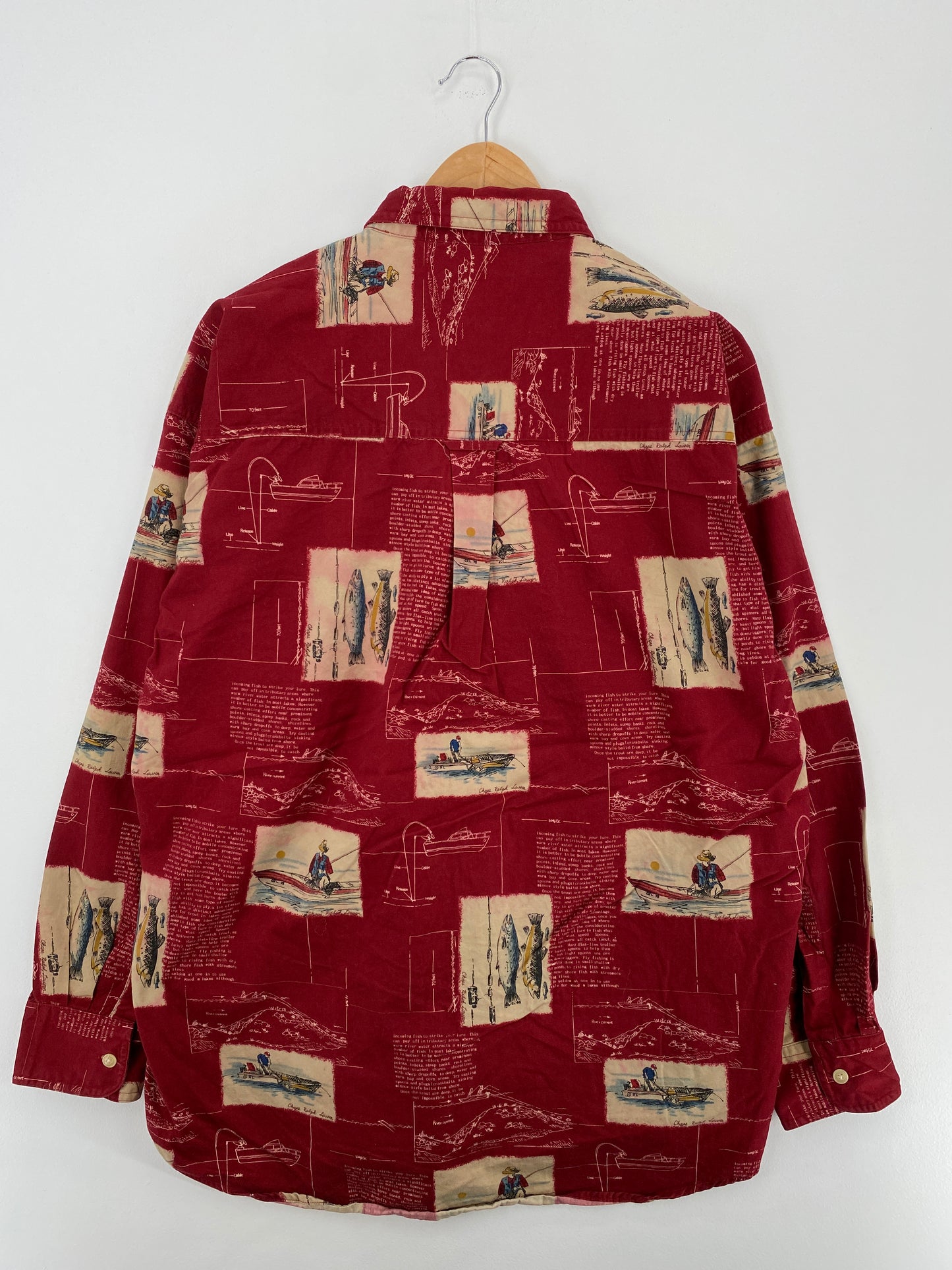 90’s CHAPS RALPH LAUREN Size L Vintage Button-Down Shirt / A4273
