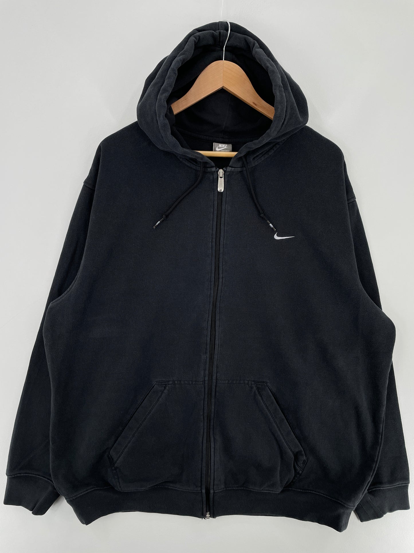 00' NIKE MINI SWOOSH Size XXL Vintage Hoodie Zip-up Sweat-shirt / E3563S