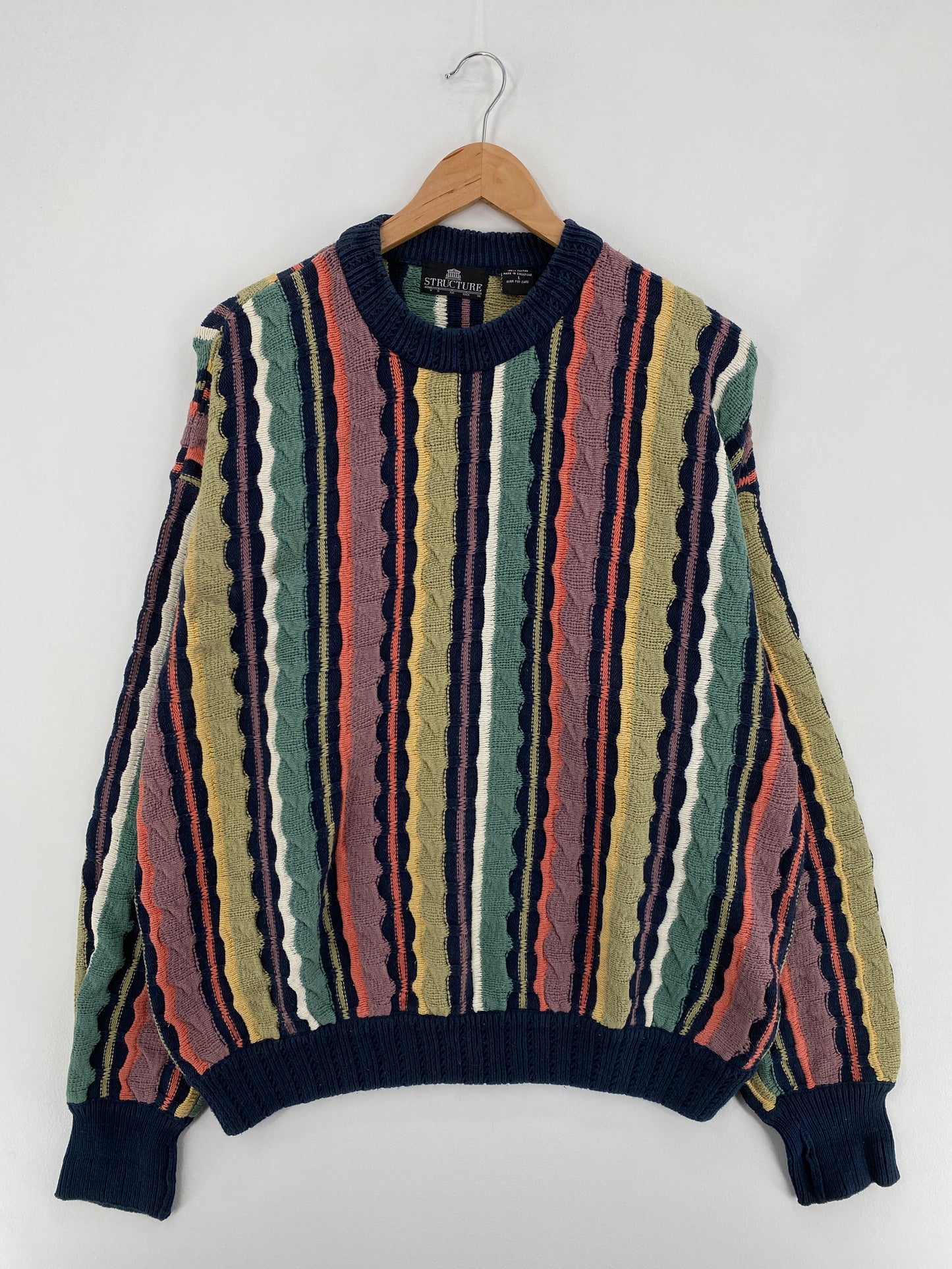 Vintage 3D COOGI- Style Size L Knit Sweater / E964