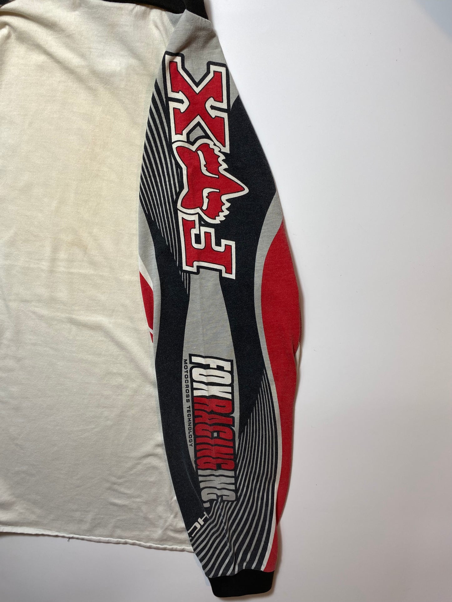 Vintage HONDA FOX Size L Long-Sleeve Racing T-Shirt / k5055