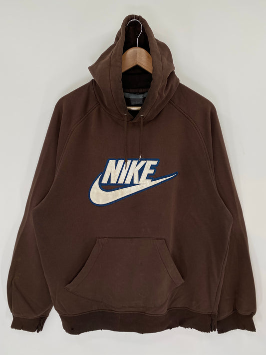 00’ NIKE Damaged Size L Vintage Hoodie Sweat-shirt / K8663
