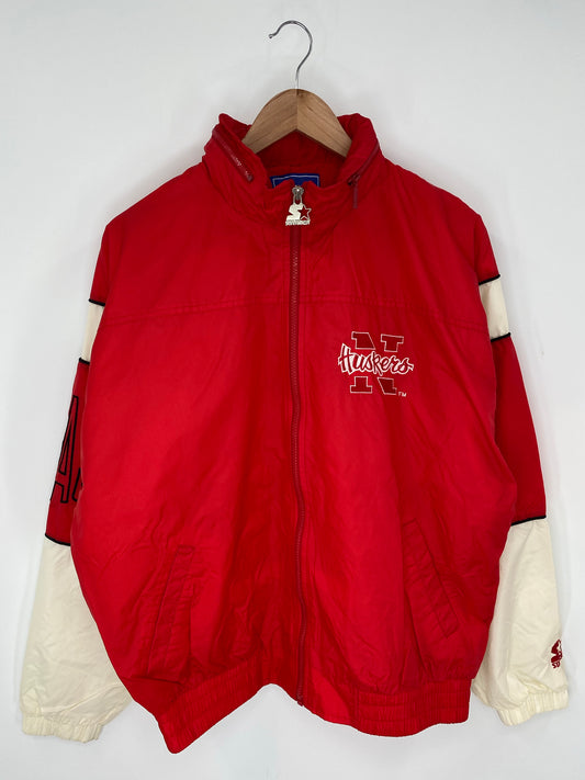 90’s STARTER x NEBRASKA HUSKERS Size M Vintage College Nylon Jacket  / K9066