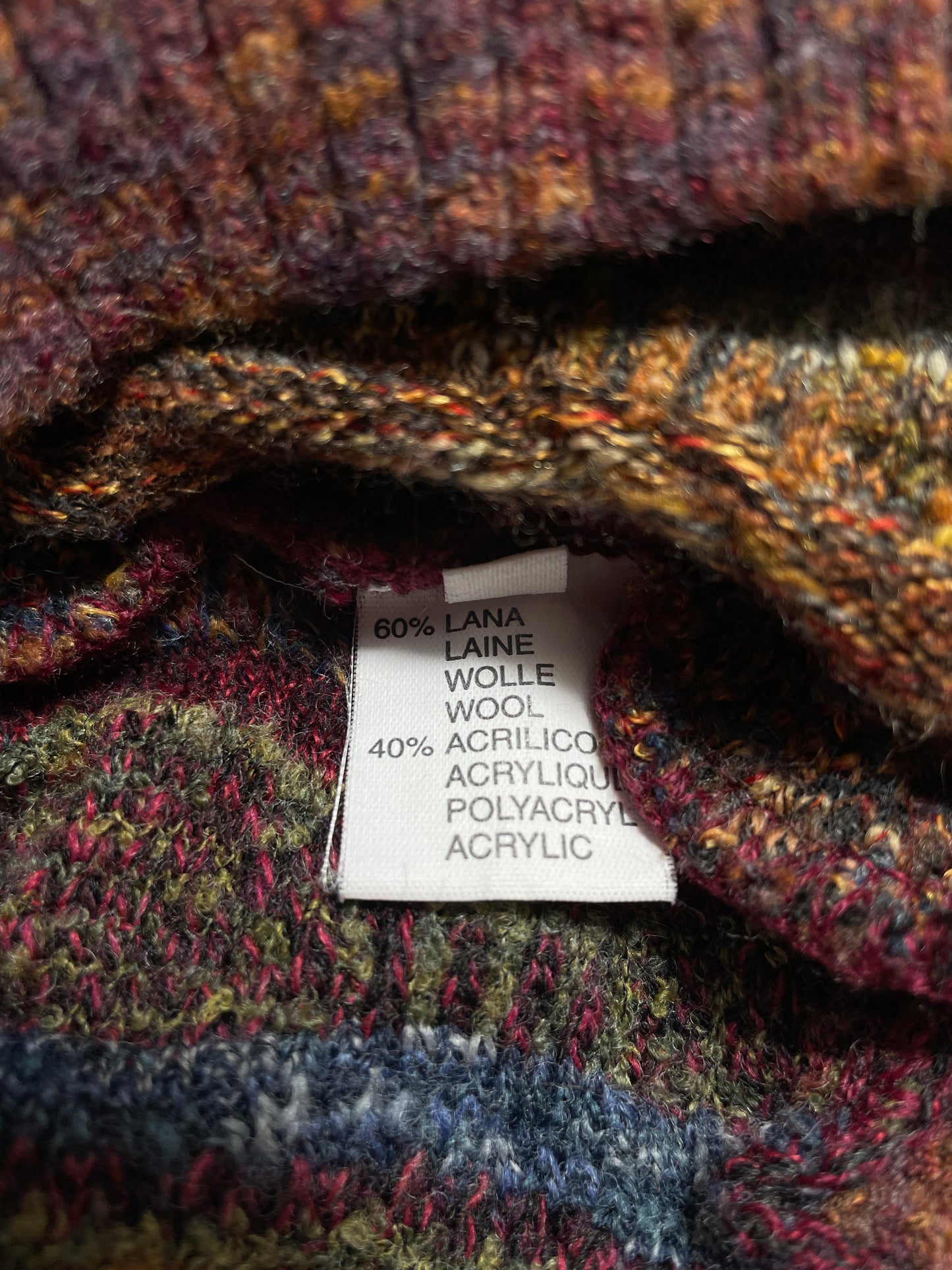 Vintage 3D COOGI- Style Size Approx.XL Wool Knit Sweater / A9699