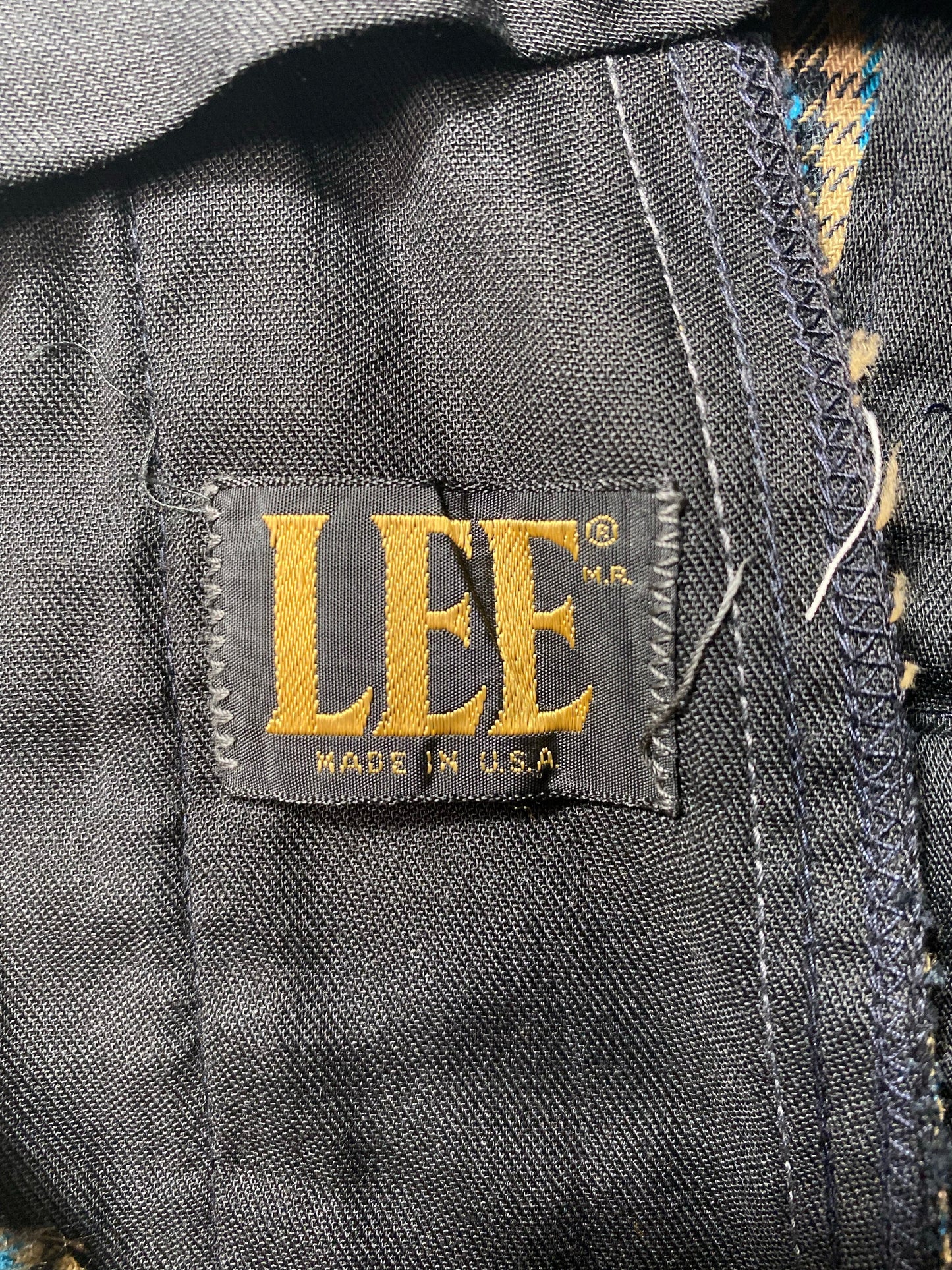 90’s LEE Made in USA Size W32xL31.5 Plaid Pants / A9100