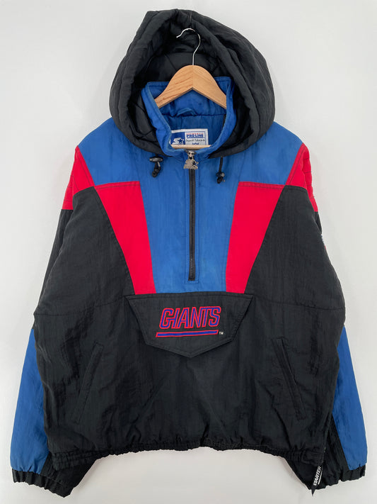 90’s STARTER x NEW YORK GIANTS Size L NFL Padded Nylon Jacket / A8279